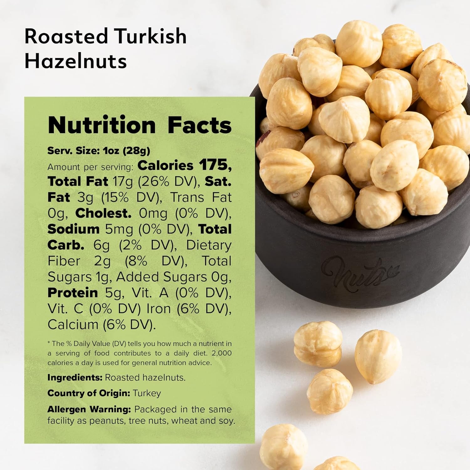 NUTS U.S. – Hazelnuts |Dry Roasted and Unsalted | Blanched and Whole Filberts | Non-Gmo and Gluten Free | No Additives Just Hazelnuts | Vegan and Keto Friendly | Bulk Hazelnuts in Resealable Bag (2 LBS) - Big Mart USA