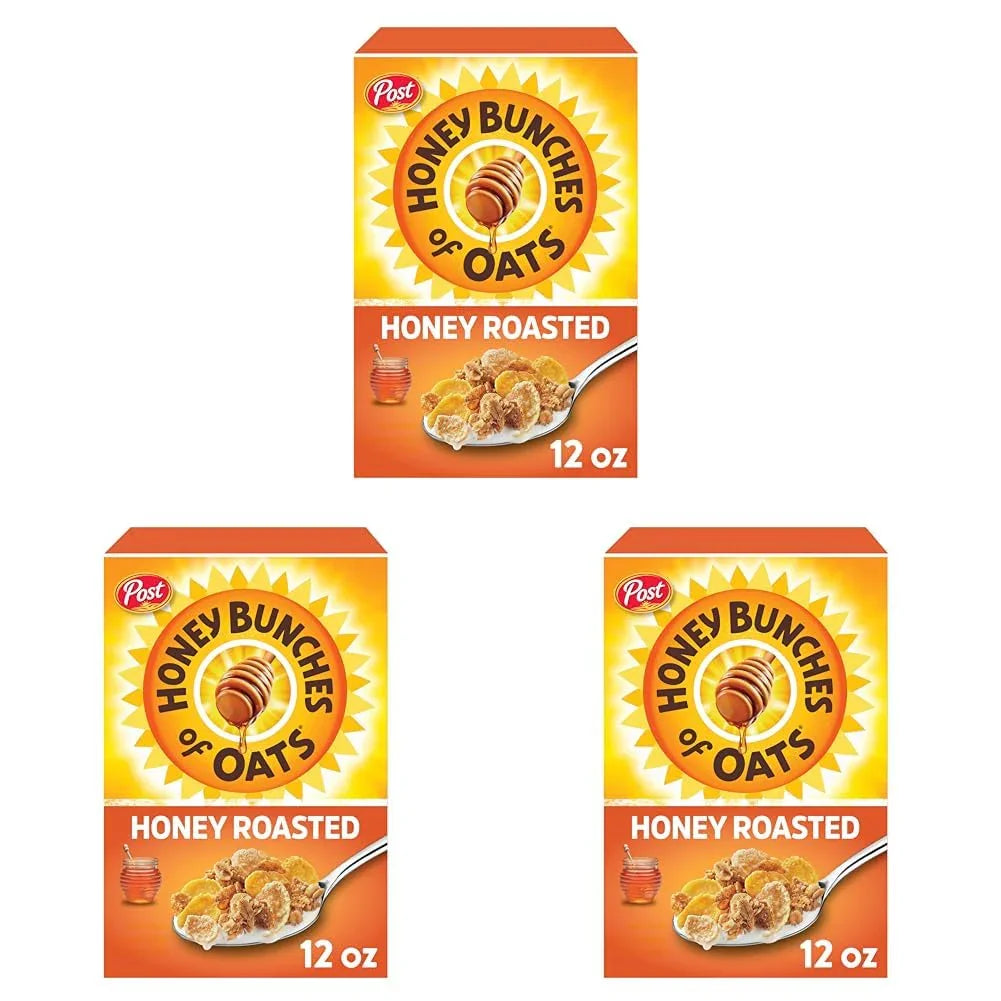 Honey Bunches of Oats Crunchy Honey Roasted Cereal - 18 Ounce Box of Deliciously Nutritious Breakfast - Big Mart USA
