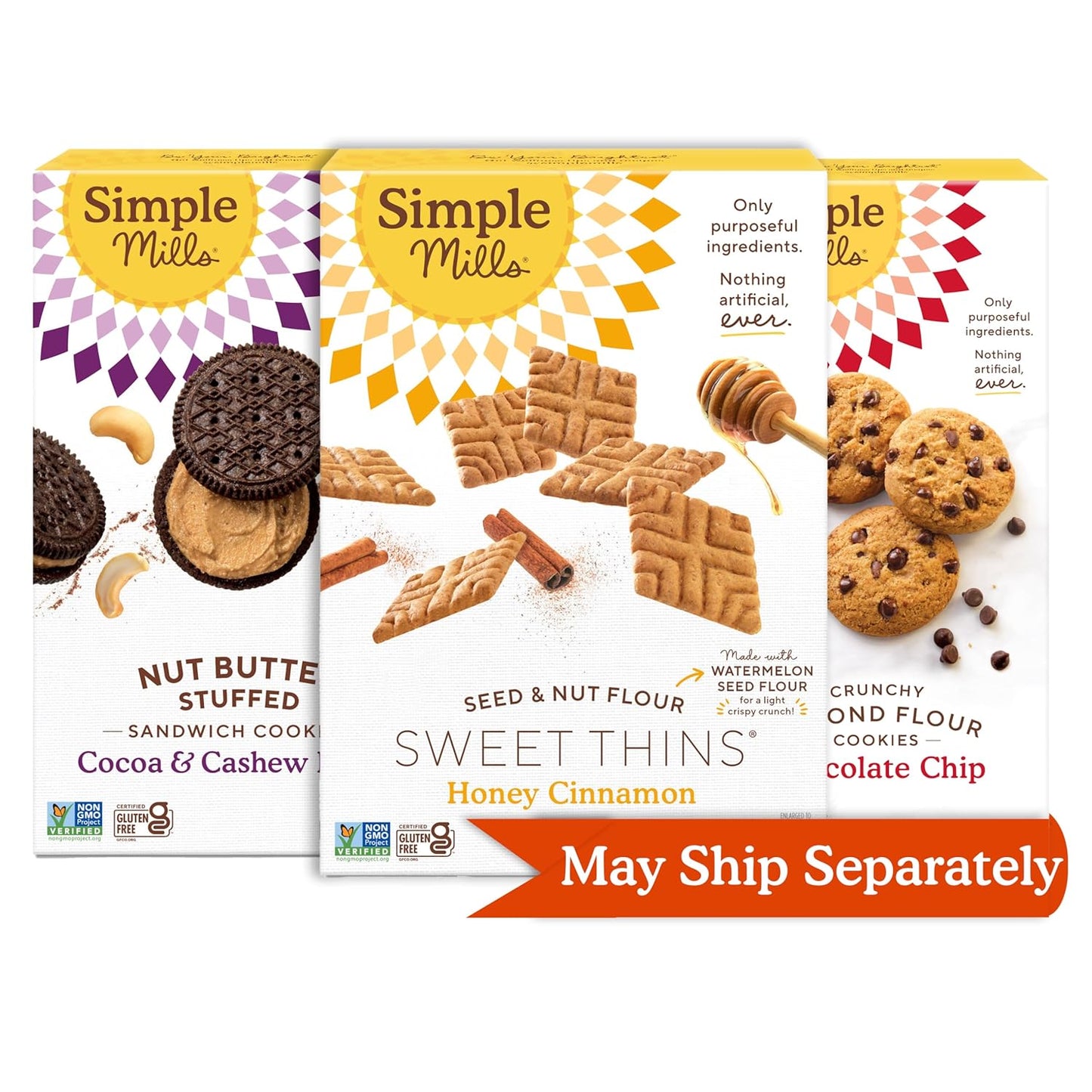Simple Mills, Chocolate Brownie Cookies Thins, 4.25 Ounce - Big Mart USA