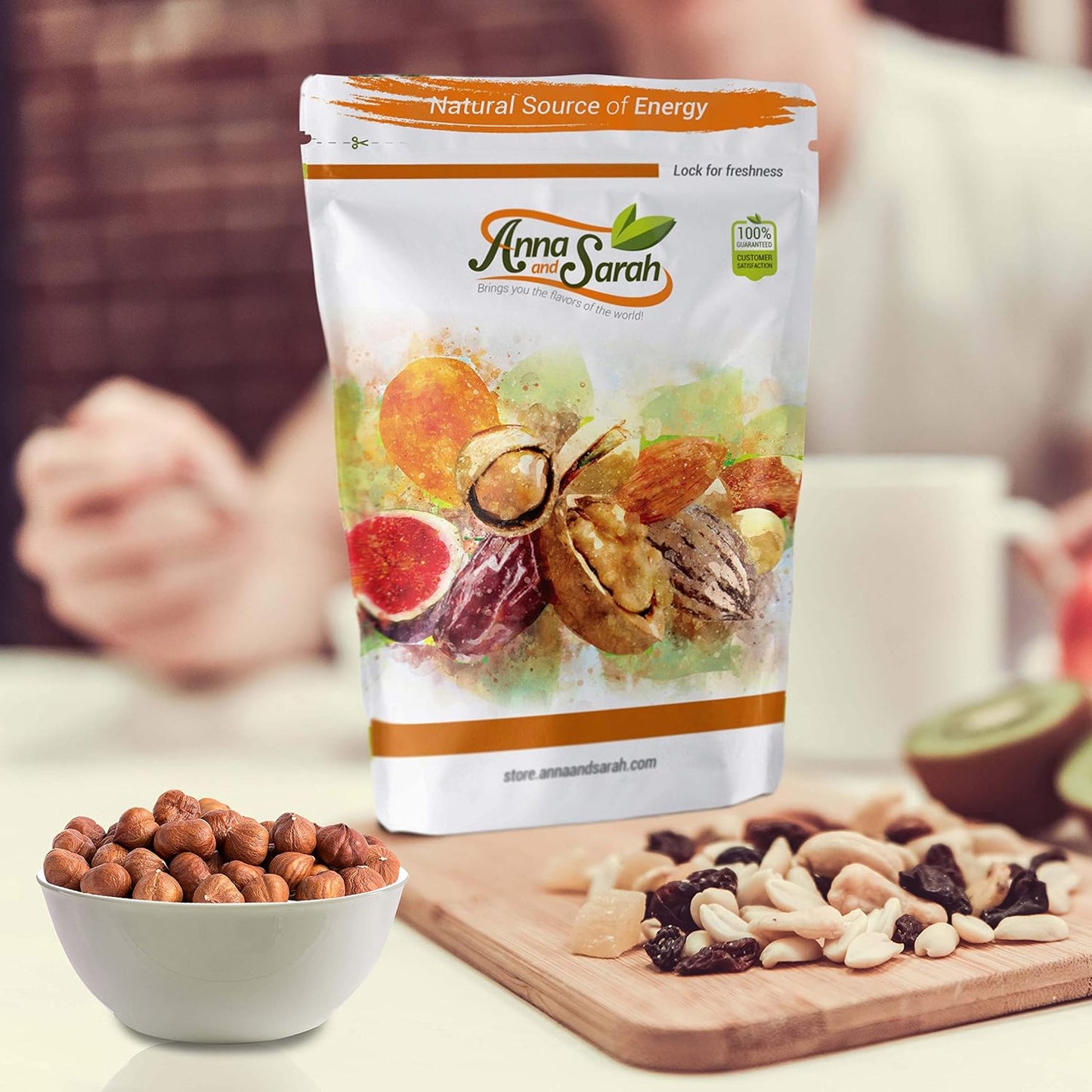 Anna and Sarah Oregon Hazelnuts in Resealable Bag, 1Lb 1 Pack - Big Mart USA