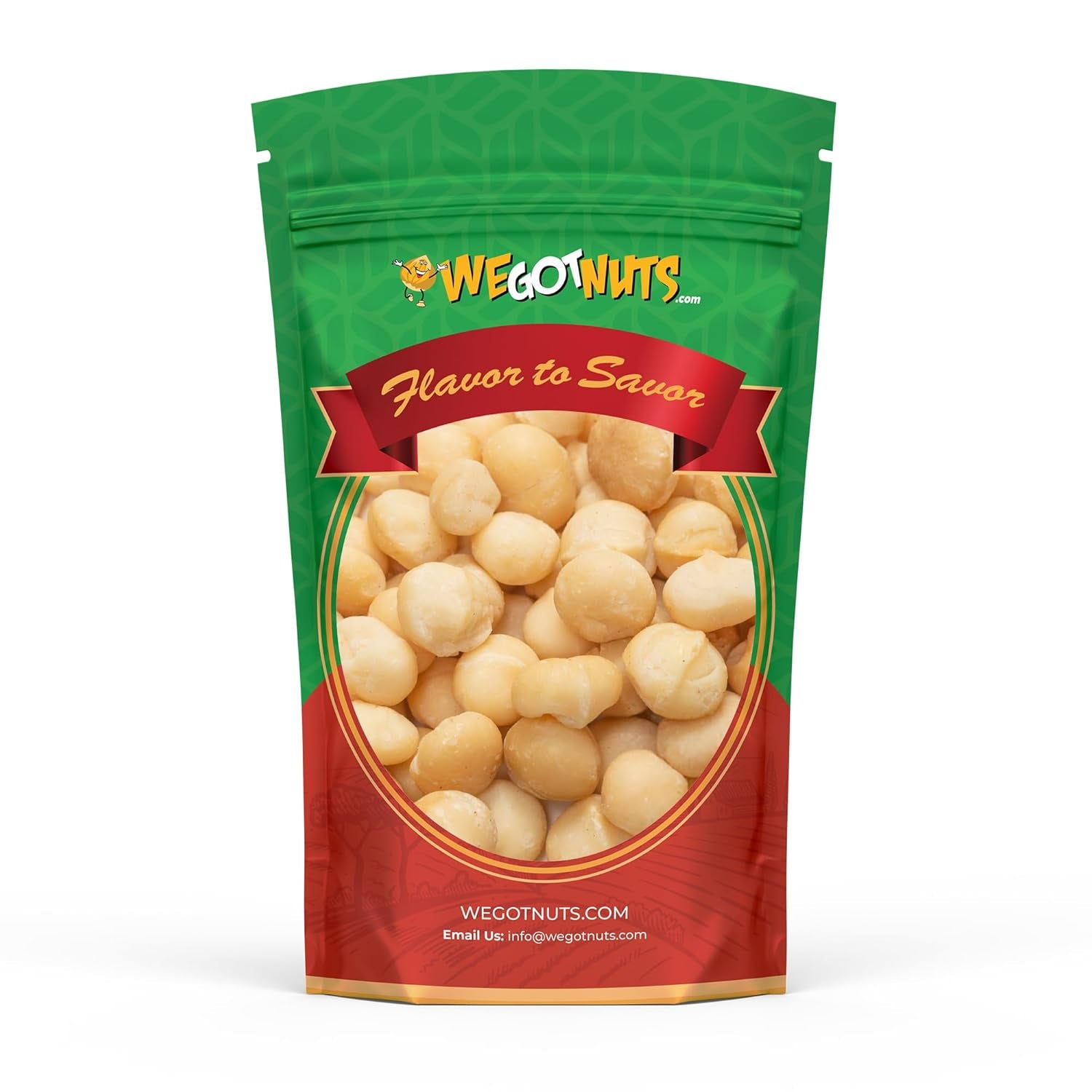 Raw Deluxe Macadamia Nuts - 4 Lbs - Shelled & Unsalted Premium Quality Kosher Raw Macadamia Nut Snack Pack by We Got Nuts - Natural Gourmet Fresh Macadamia Nuts Bulk - Packed in a Resealable Pouch Bag - Big Mart USA