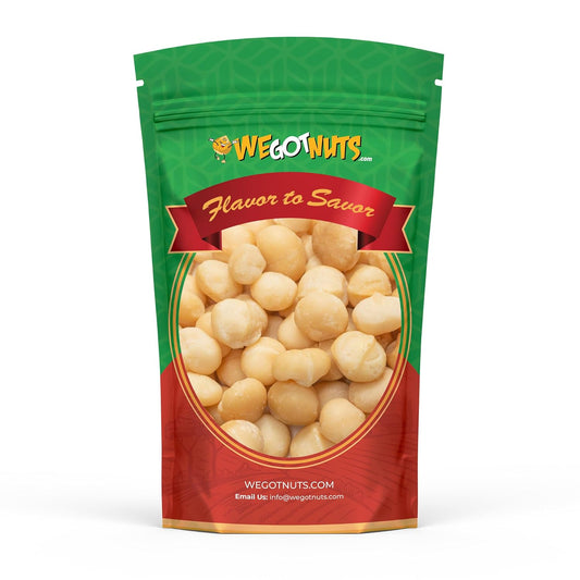 Raw Deluxe Macadamia Nuts - 4 Lbs - Shelled & Unsalted Premium Quality Kosher Raw Macadamia Nut Snack Pack by We Got Nuts - Natural Gourmet Fresh Macadamia Nuts Bulk - Packed in a Resealable Pouch Bag - Big Mart USA