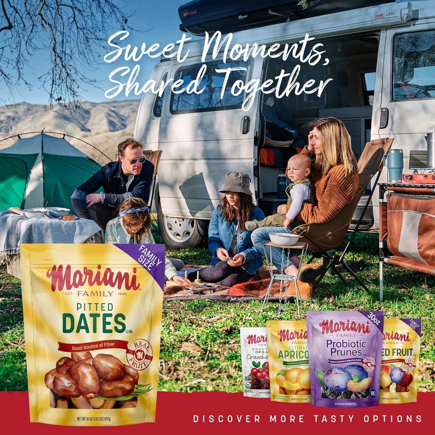 Mariani Dried Pitted Dates, 30Oz Bag - Dried Dates Pitted No Sugar Added, Gluten Free, No Dairy, Vegan, and Full of Fiber for Snacking, Cooking and Baking - Big Mart USA