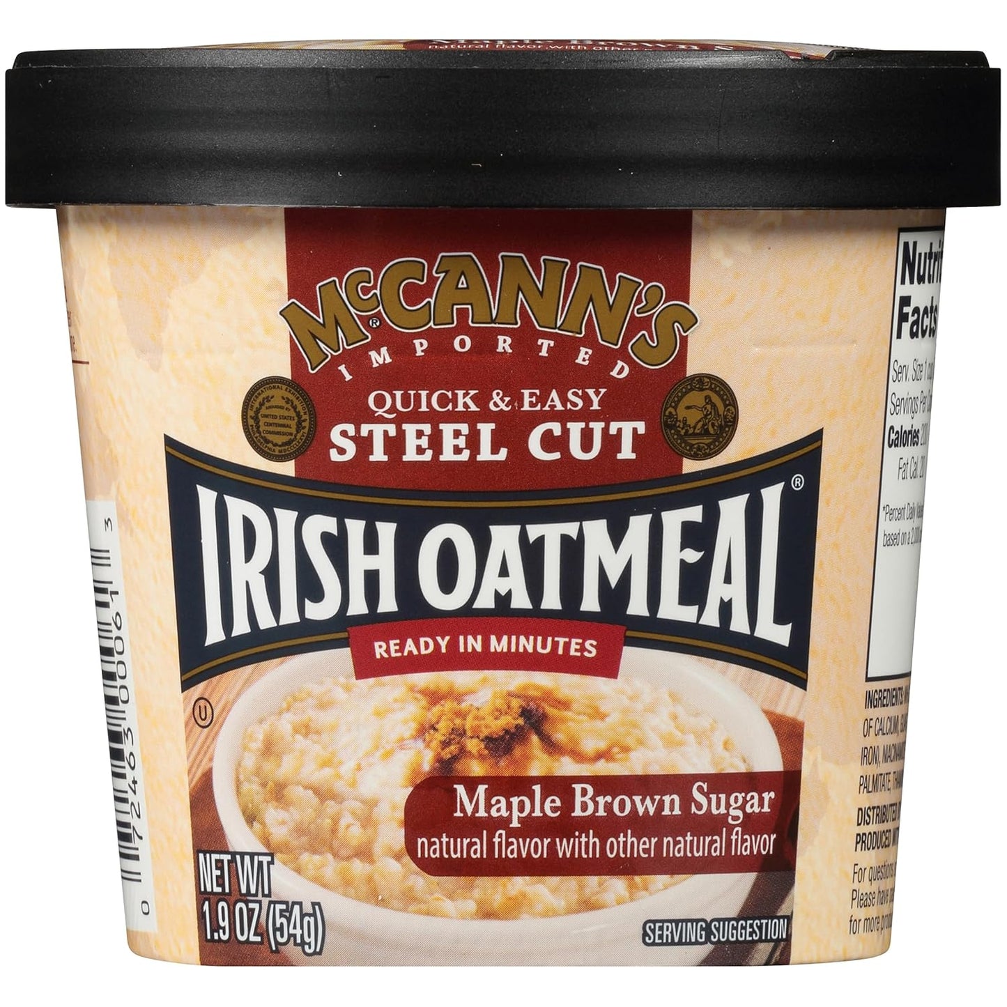 Mccann'S Irish Oatmeal Instant Oatmeal Cup, Original, 1.4 Ounce (Pack of 12)