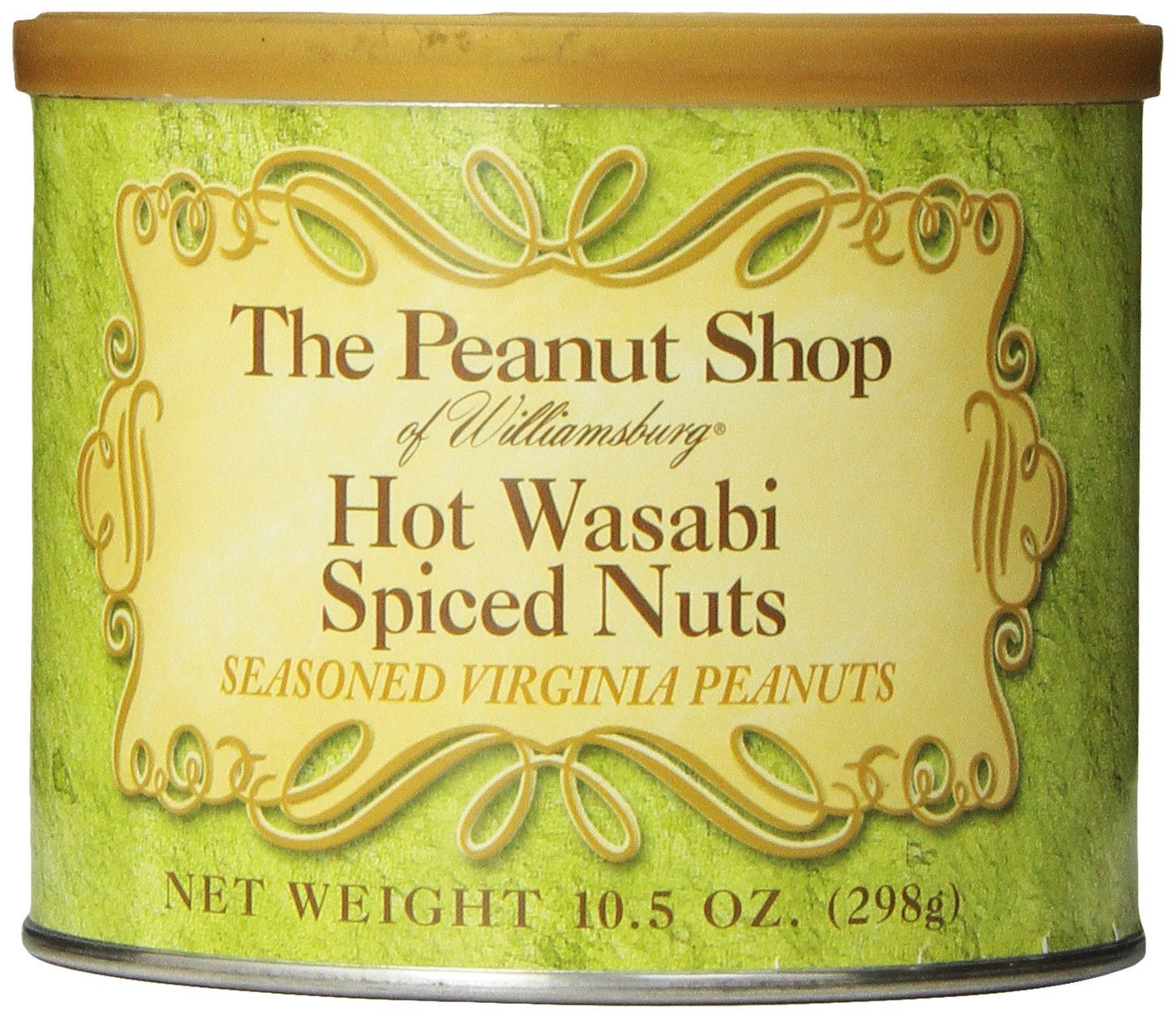 The Peanut Shop of Williamsburg Extra-Large Handcooked Lightly Salted Virginia Peanuts Williamsburg Peanuts Non-Gmo Kosher Gluten-Free No Preservatives - 32 Oz Tin