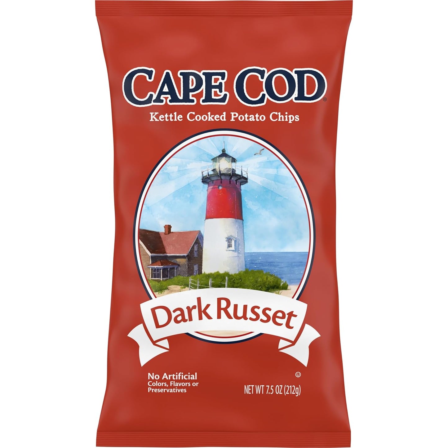 Cape Cod Sea Salt & Vinegar Chips, 7.5 Oz Bag - Big Mart USA