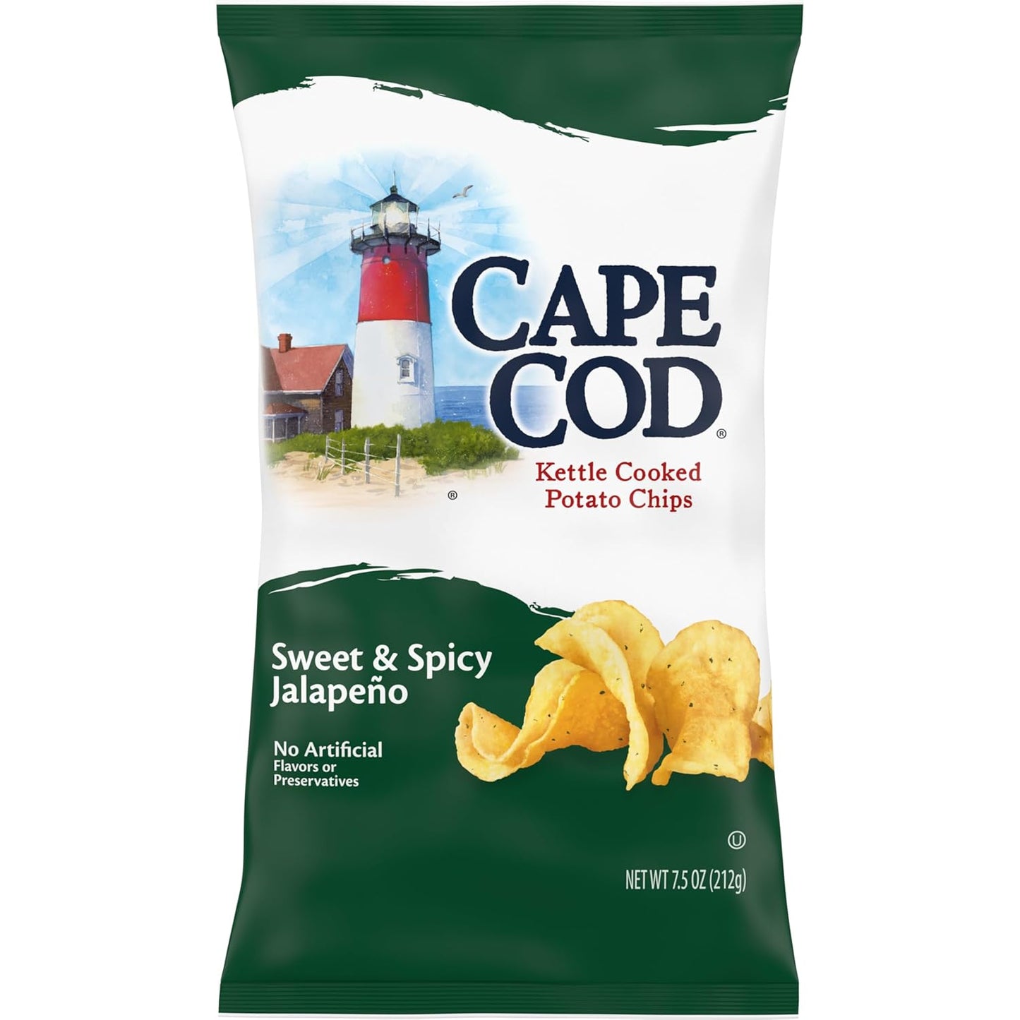 Cape Cod Sea Salt & Vinegar Chips, 7.5 Oz Bag - Big Mart USA