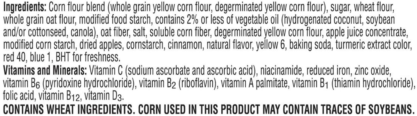 Kellogg’S Apple Jacks Cold Breakfast Cereal Cups, 8 Vitamins and Minerals, Kids Snacks, Original (12 Cups)