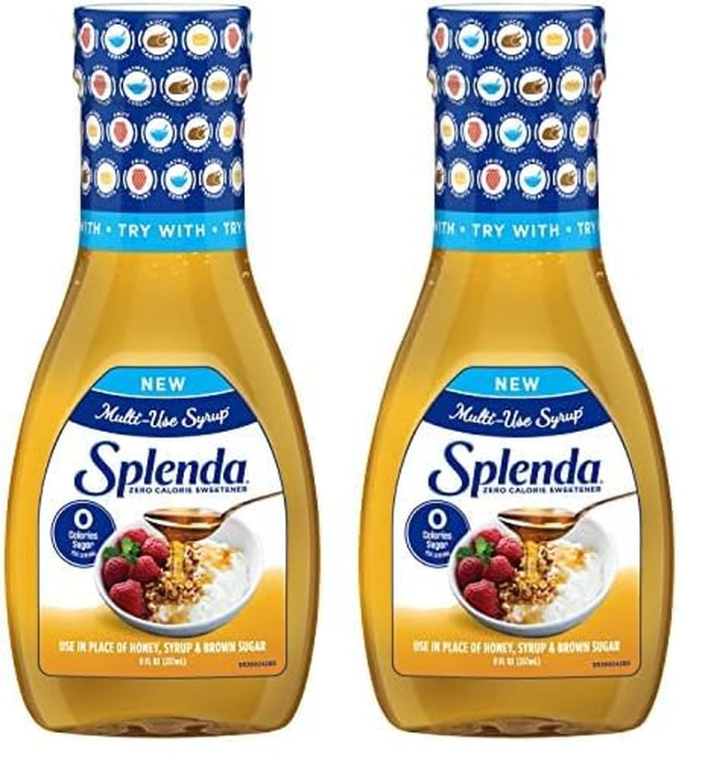 Splenda Multi-Use Allulose Syrup, Zero Calorie, Sugar Free Substitute for Maple Syrup, Honey, Agave and Brown Sugar, 8Oz Bottle