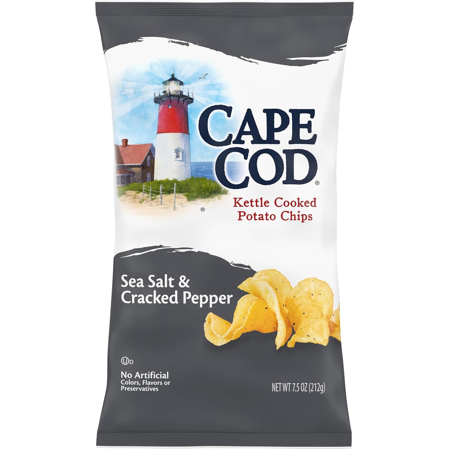 Cape Cod Sea Salt & Vinegar Chips, 7.5 Oz Bag - Big Mart USA