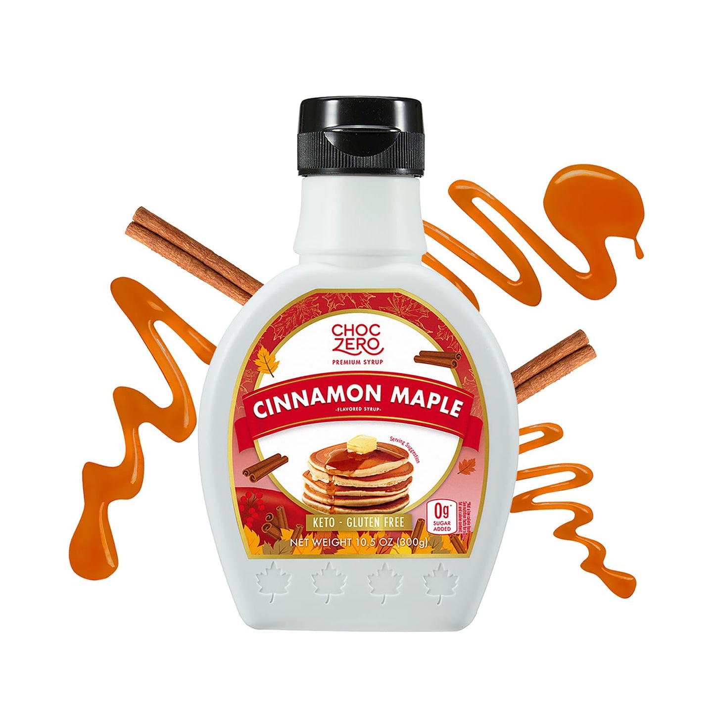 Choczero Maple Syrup, Sugar Free, Low Carb, Sugar Alcohol Free, Gluten Free, No Preservatives, Non-Gmo Dessert and Breakfast Topping Syrup, 10.5Oz (Pack of 1) - Big Mart USA