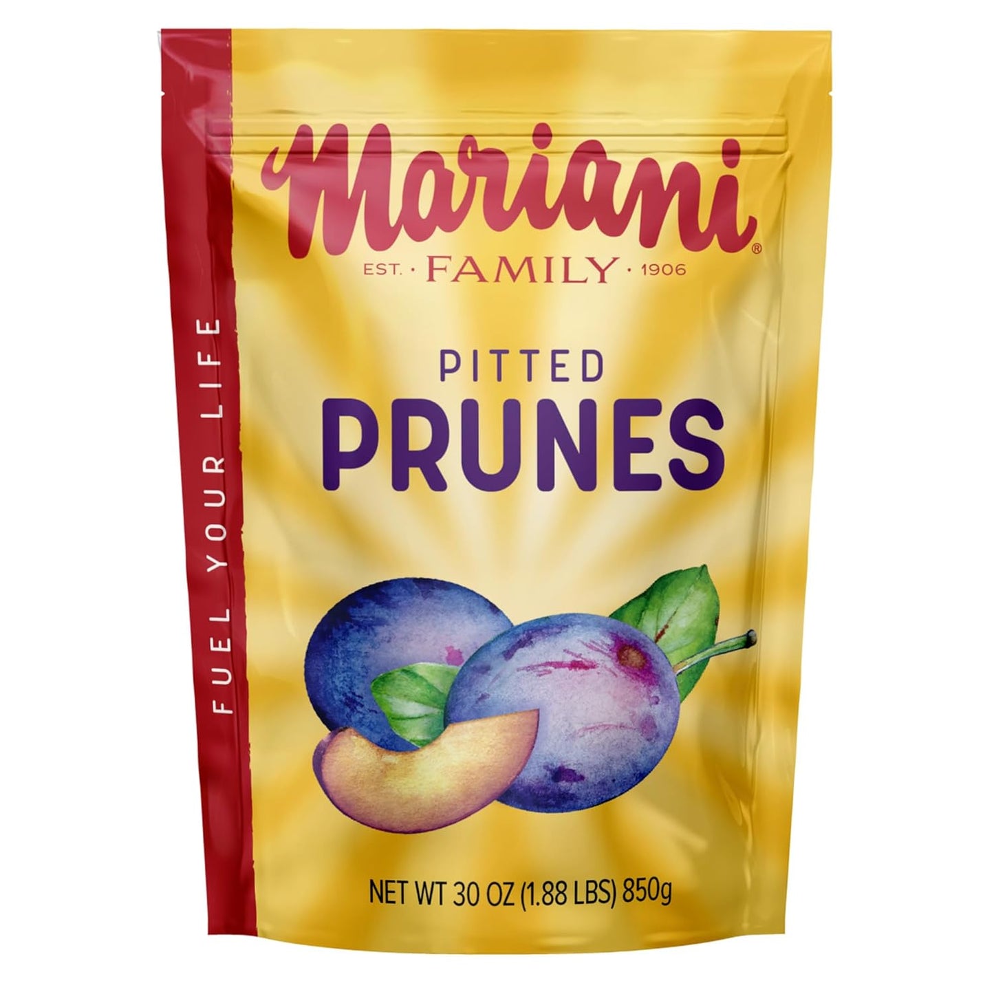 Mariani | Pitted Prunes | Dried Fruit | Healthy, Vegan, Gluten Free Snack for Kids & Adults | No Sugar Added | 32 Ounces (Pack of 1) - Resealable Bag