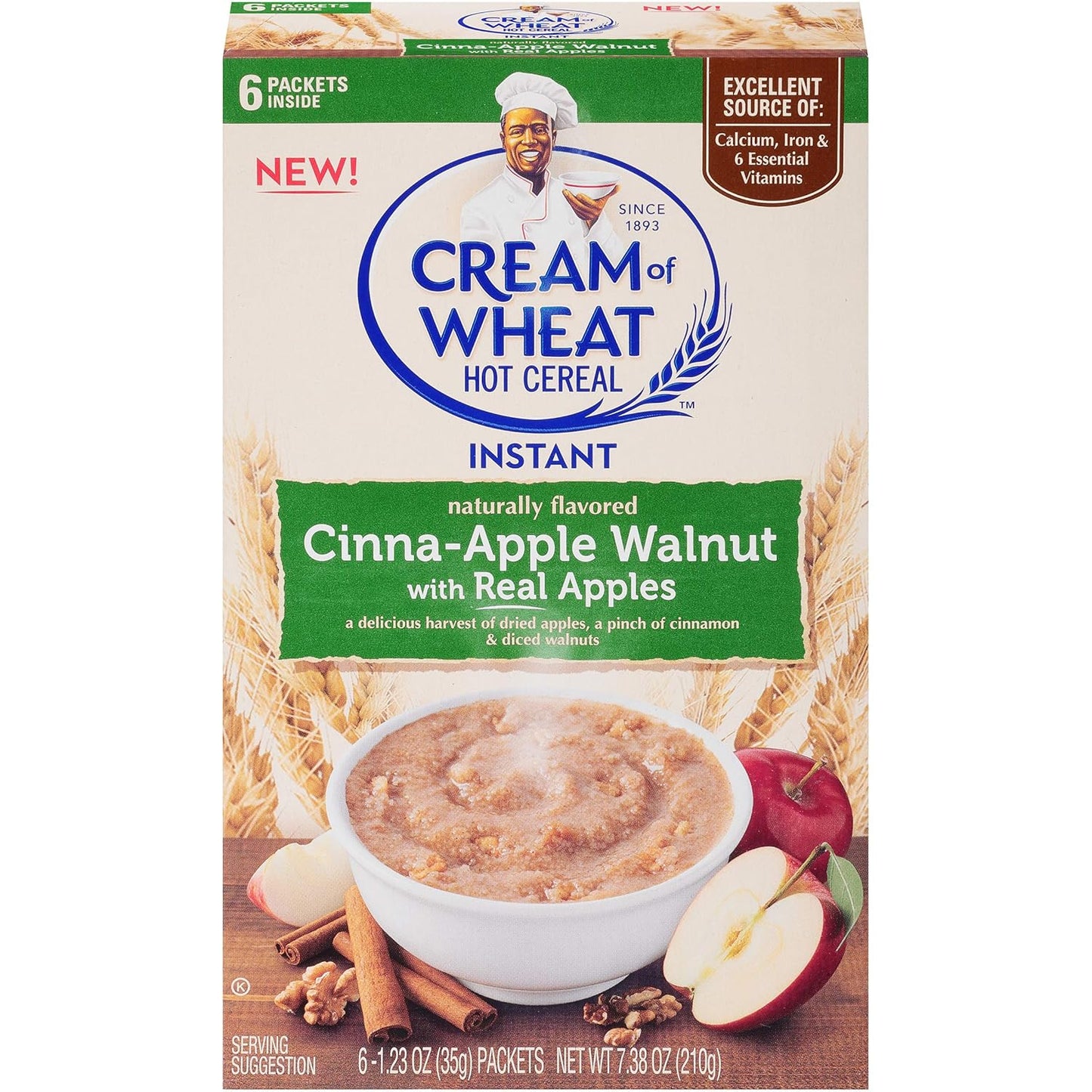 Cream of Wheat, Cinnabon Flavored, 10Ct Box, 12.3Oz (Pack of 3)