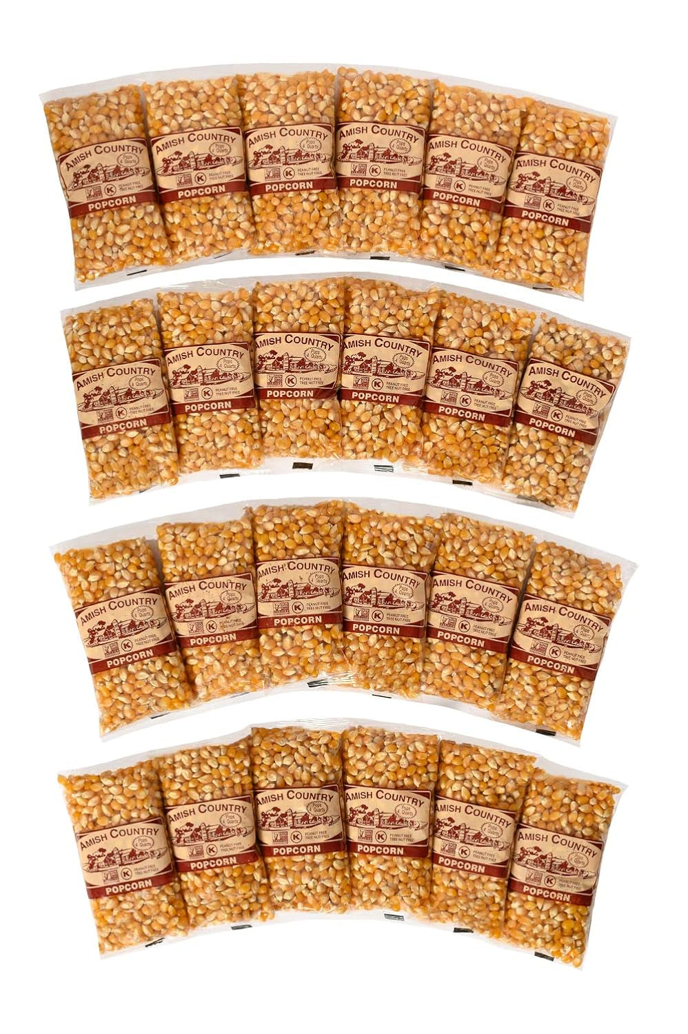 Amish Country Popcorn | 2 Lb Bag | Medium Yellow Popcorn Kernels | Old Fashioned, Non-Gmo and Gluten Free (Medium Yellow - 2 Lb Bag) - Big Mart USA