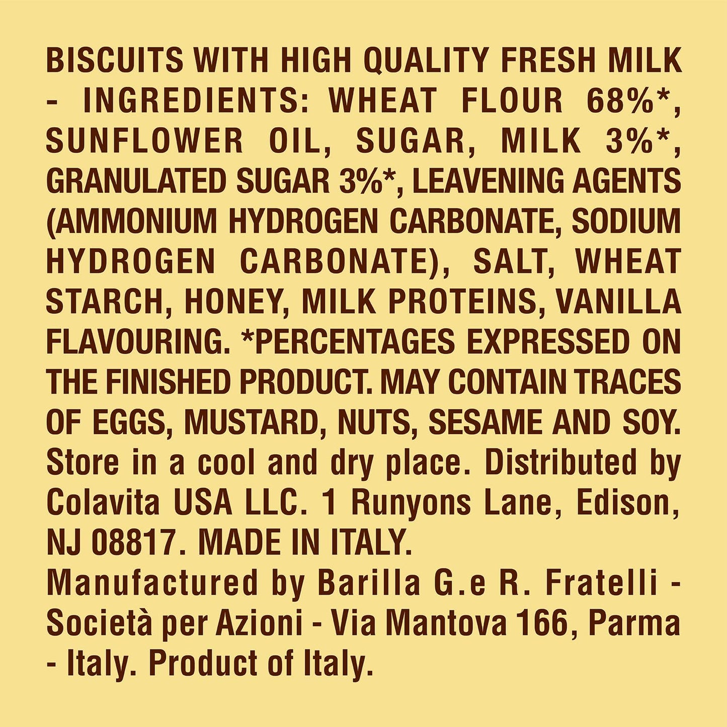 Mulino Bianco Galletti Cookies Pack of 4 Bag - Big Mart USA