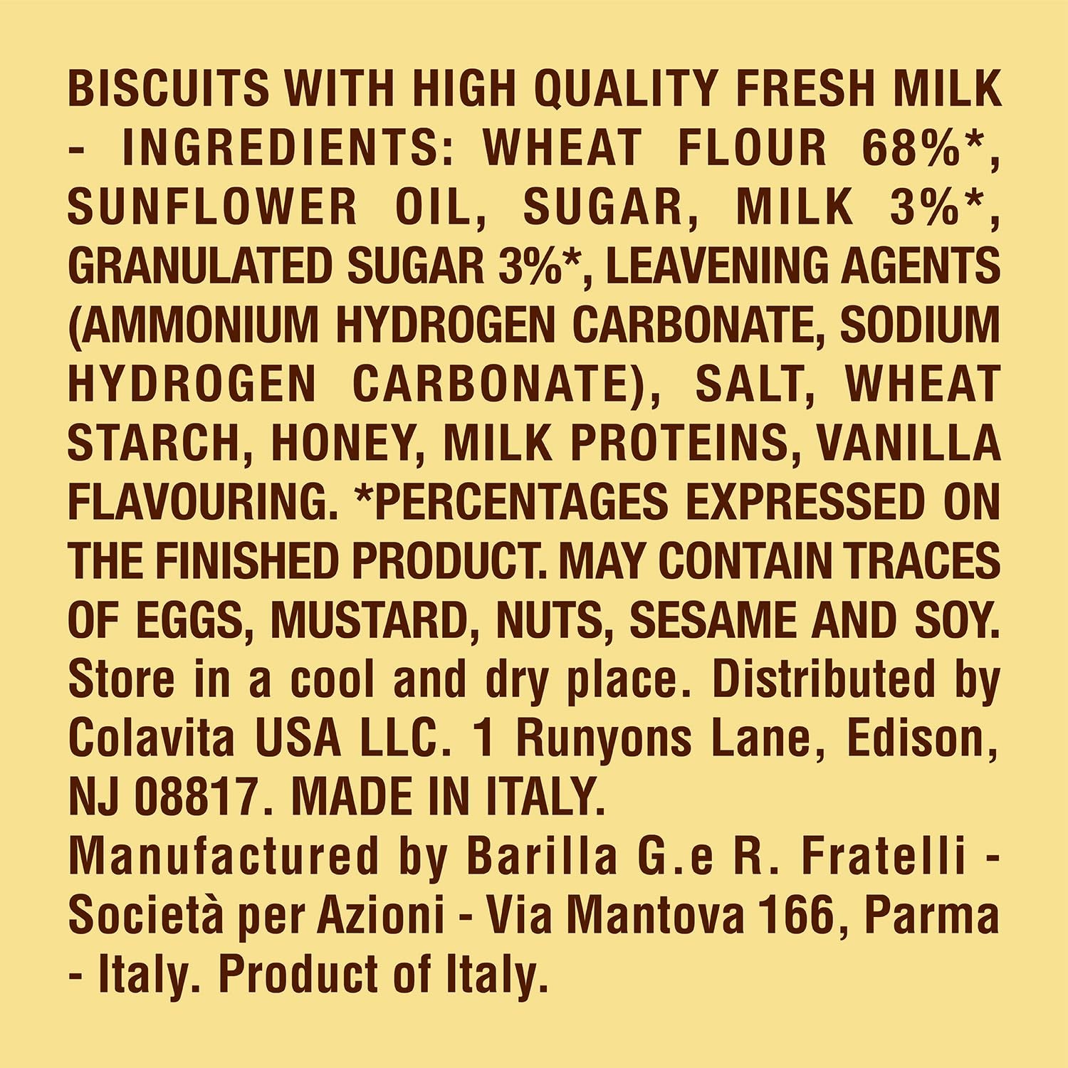 Mulino Bianco Galletti Cookies Pack of 4 Bag - Big Mart USA
