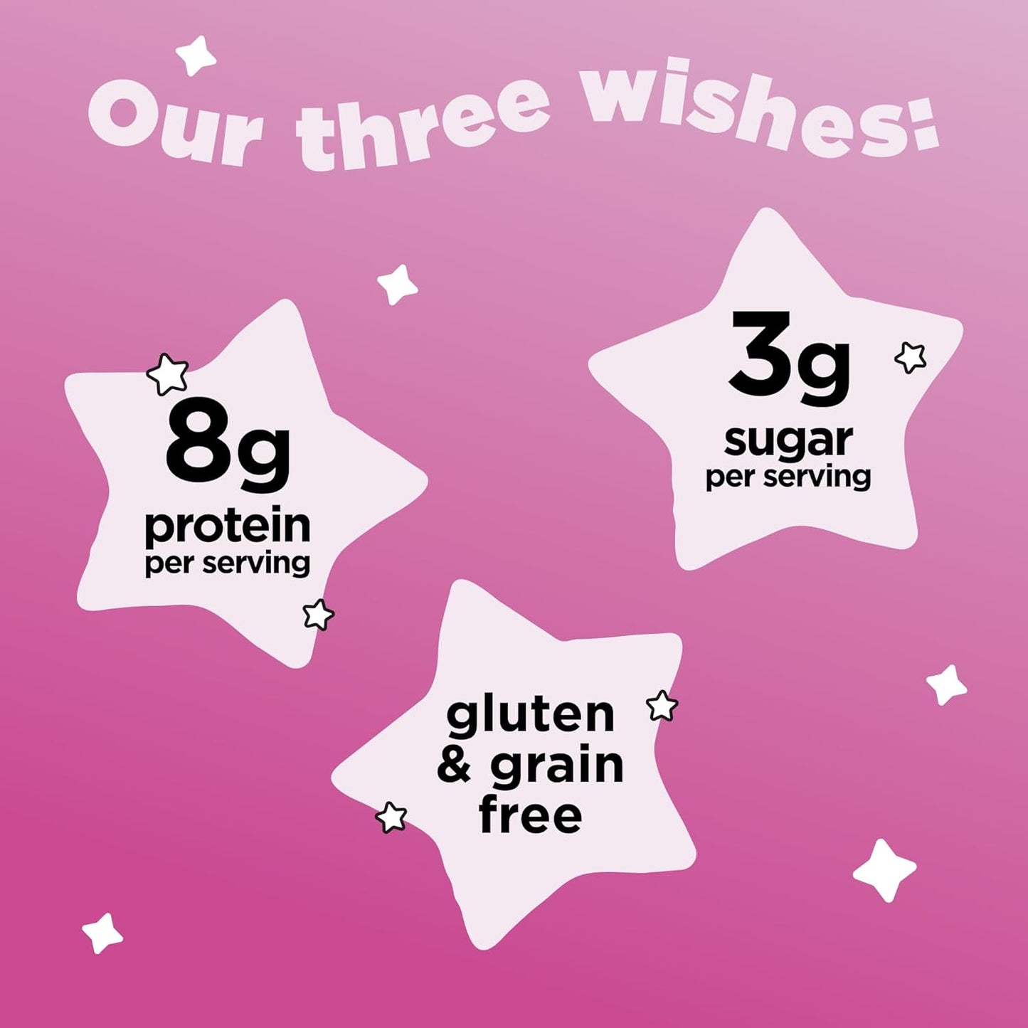 Protein and Gluten Free Breakfast Cereal by Three Wishes (6-Pack) - Marshmallow – 8G of Protein and 3G of Sugar Snack - Kosher, Grain-Free, Dairy-Free, Vegan and Peanut-Free - Non-Gmo