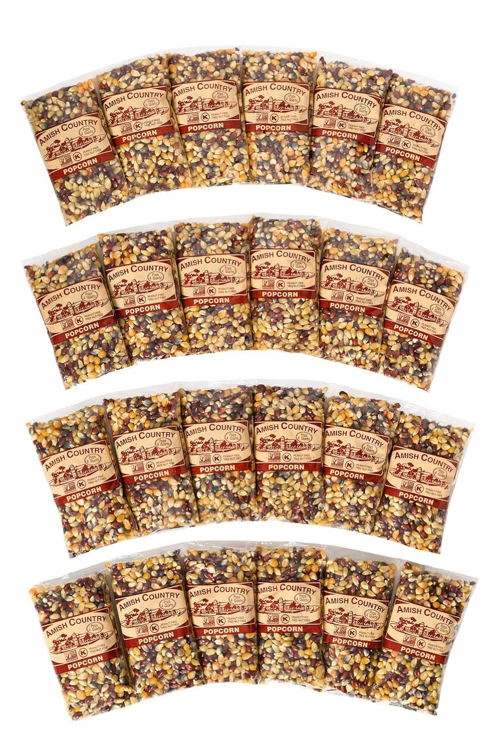 Amish Country Popcorn Rainbow Popcorn Kernels, 6LB Bag - Non-Gmo, Gluten Free, Old Fashioned Popcorn - Big Mart USA