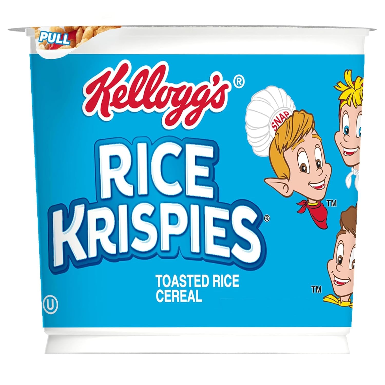 Kellogg's Rice Krispies Breakfast Cereal Cups, Original, 15.6 oz Case (12 Cups) - Convenient Kids Snack - Big Mart USA