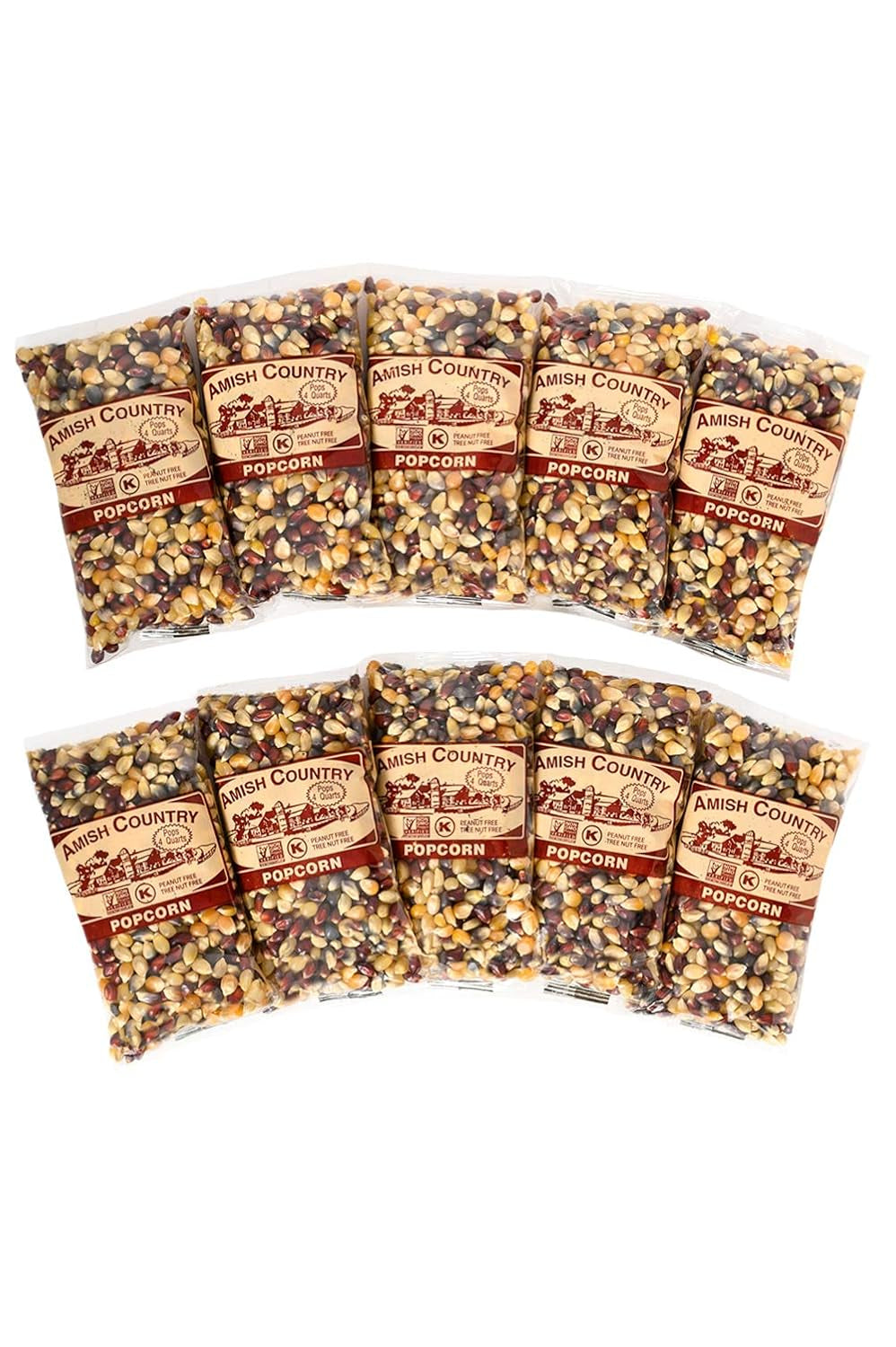 Amish Country Popcorn Rainbow Popcorn Kernels, 6LB Bag - Non-Gmo, Gluten Free, Old Fashioned Popcorn - Big Mart USA