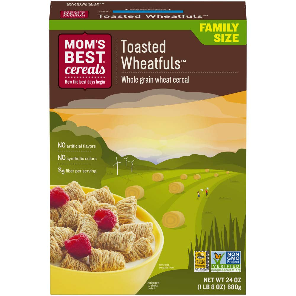Mom'S Best Crispy Cocoa Rice Cereal, Gluten Free, Kosher, No High Fructose Corn Syrup, Made with Real Cocoa, 17.5 Oz Box (Pack of 14)