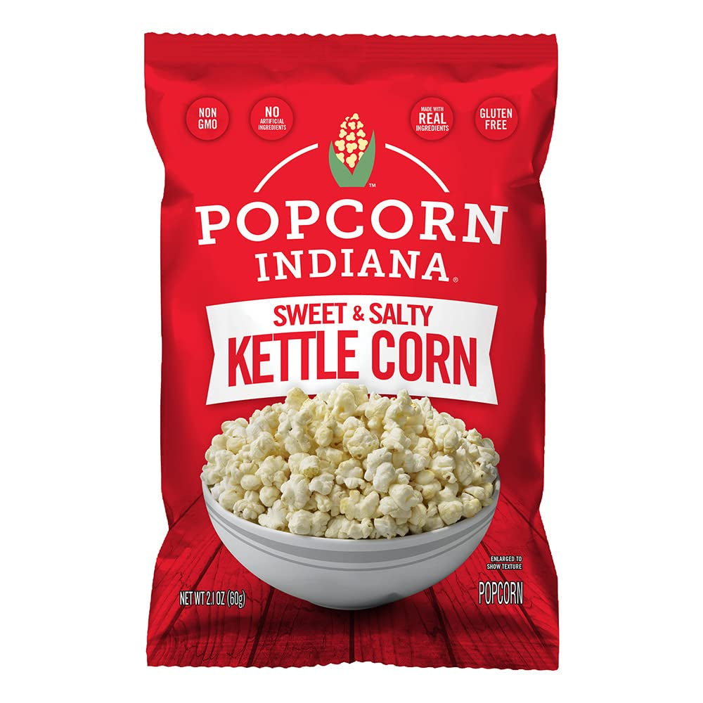 Popcorn Indiana Movie Theater Butter Popcorn (3 Oz Bags – 6 Pack) Pre-Popped Popcorn Made with Real Butter, Gluten Free, No Artificial Flavors, Perfect for Movie Nights or after School Snacks - Big Mart USA