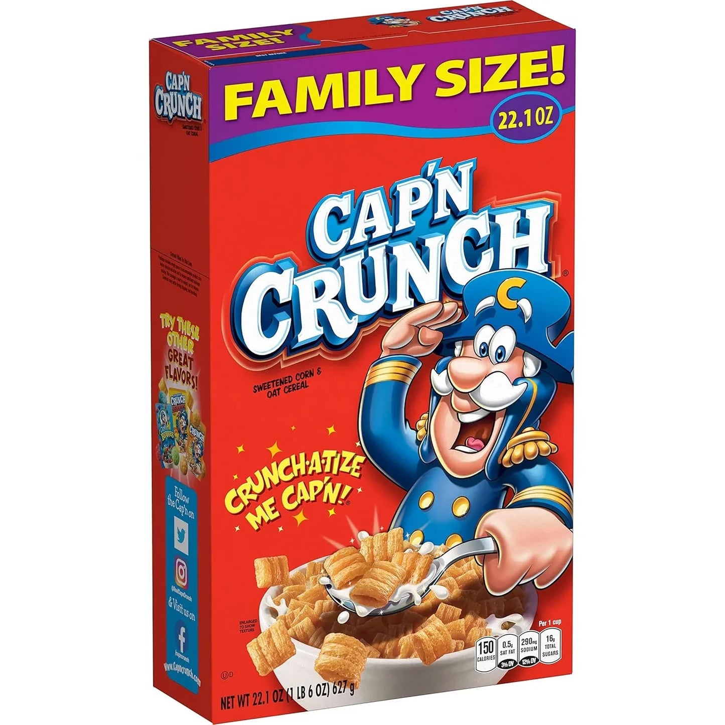 Cap'n Crunch Original Cereal, 22.1 oz Box - Big Mart USA