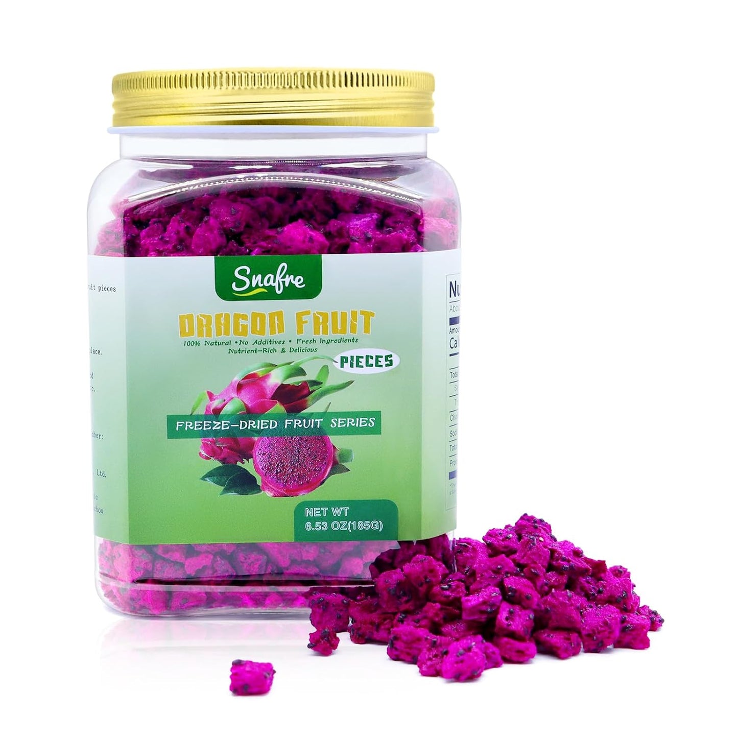Freeze Dried Pineapple Chunks, Freeze Dried Fruit, 130G/4.58OZ Frozen Pineapple for Yogurt, Cereal, Baking, Milkshakes, No Additives, Crispy Taste - Big Mart USA