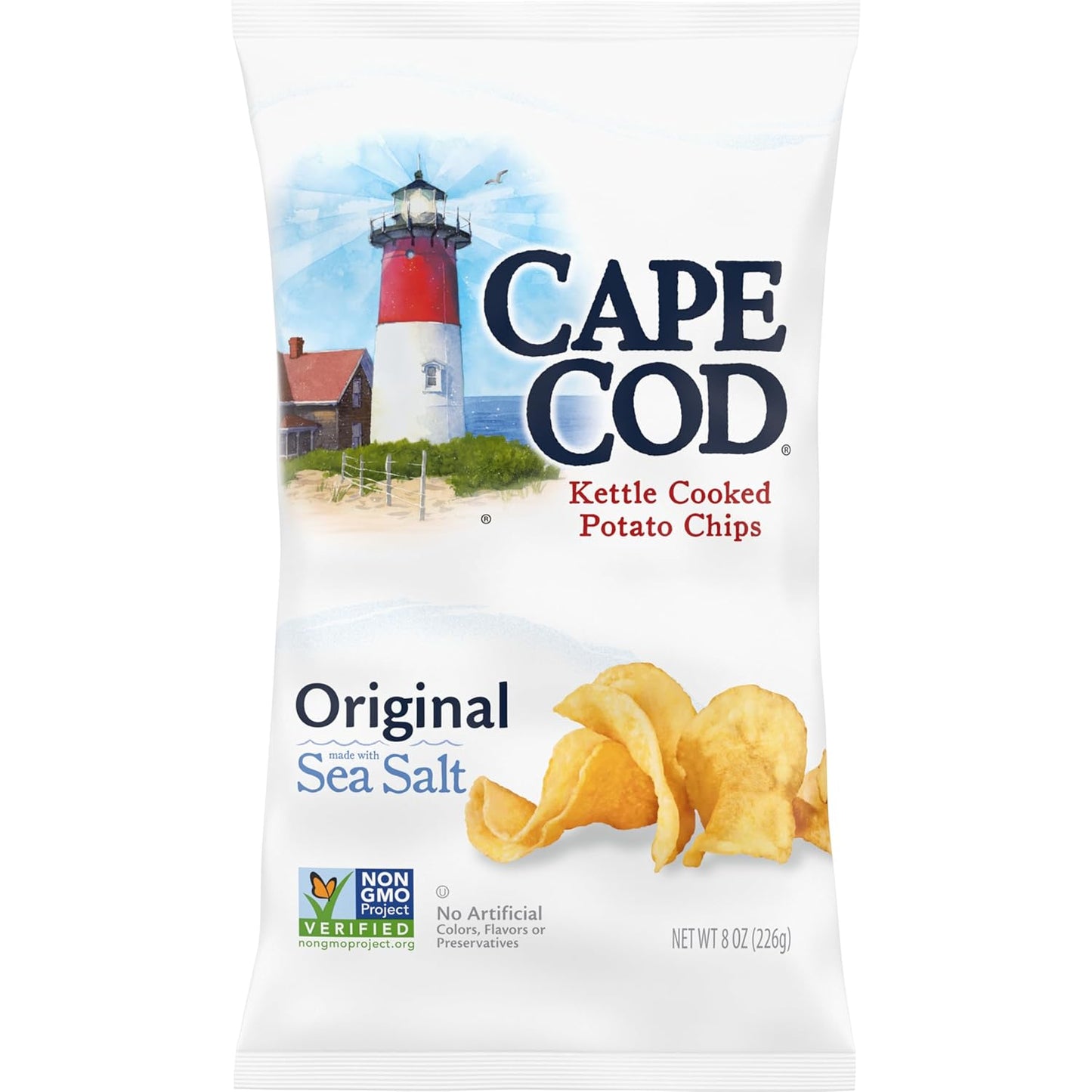 Cape Cod Sea Salt & Vinegar Chips, 7.5 Oz Bag - Big Mart USA