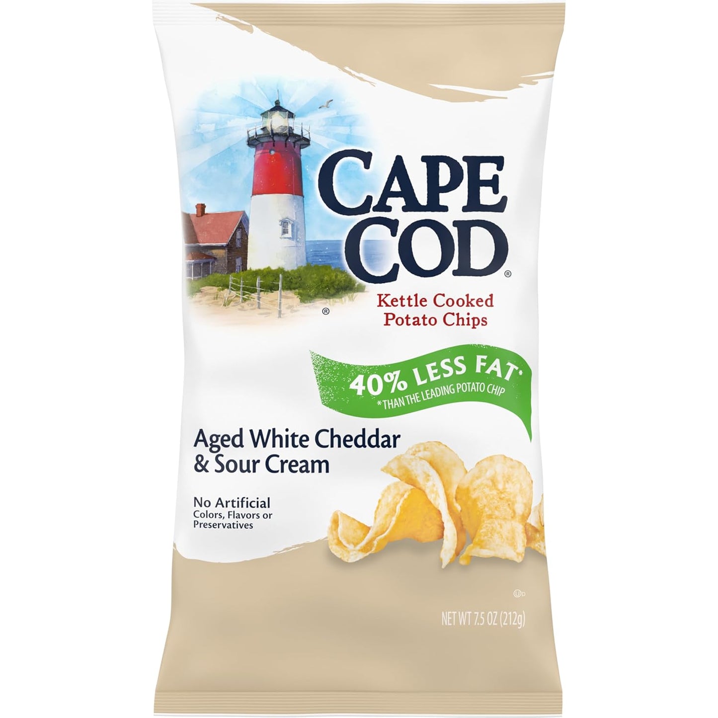 Cape Cod Sea Salt & Vinegar Chips, 7.5 Oz Bag - Big Mart USA