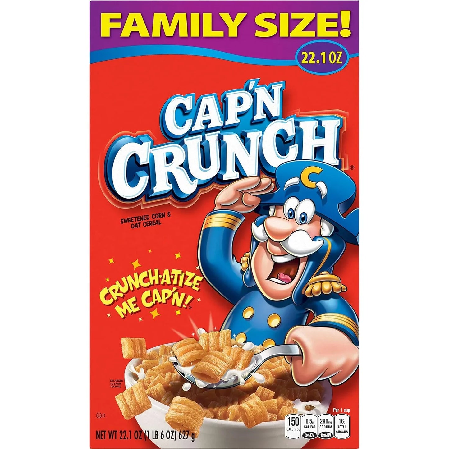 Cap'n Crunch Original Cereal, 22.1 oz Box - Big Mart USA