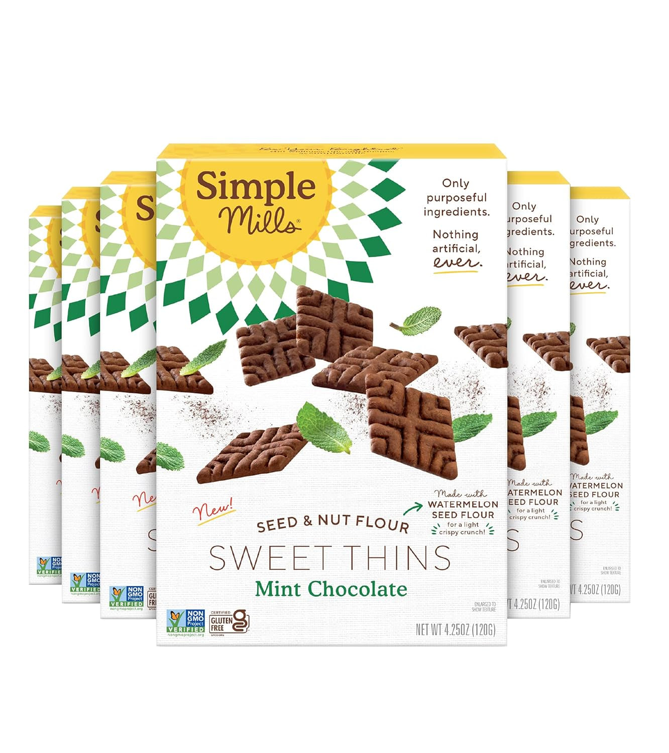 Simple Mills, Chocolate Brownie Cookies Thins, 4.25 Ounce - Big Mart USA