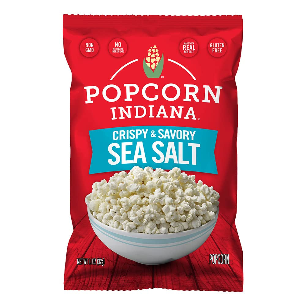 Popcorn Indiana Movie Theater Butter Popcorn (3 Oz Bags – 6 Pack) Pre-Popped Popcorn Made with Real Butter, Gluten Free, No Artificial Flavors, Perfect for Movie Nights or after School Snacks - Big Mart USA
