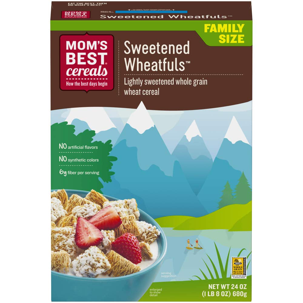 Mom'S Best Crispy Cocoa Rice Cereal, Gluten Free, Kosher, No High Fructose Corn Syrup, Made with Real Cocoa, 17.5 Oz Box (Pack of 14)