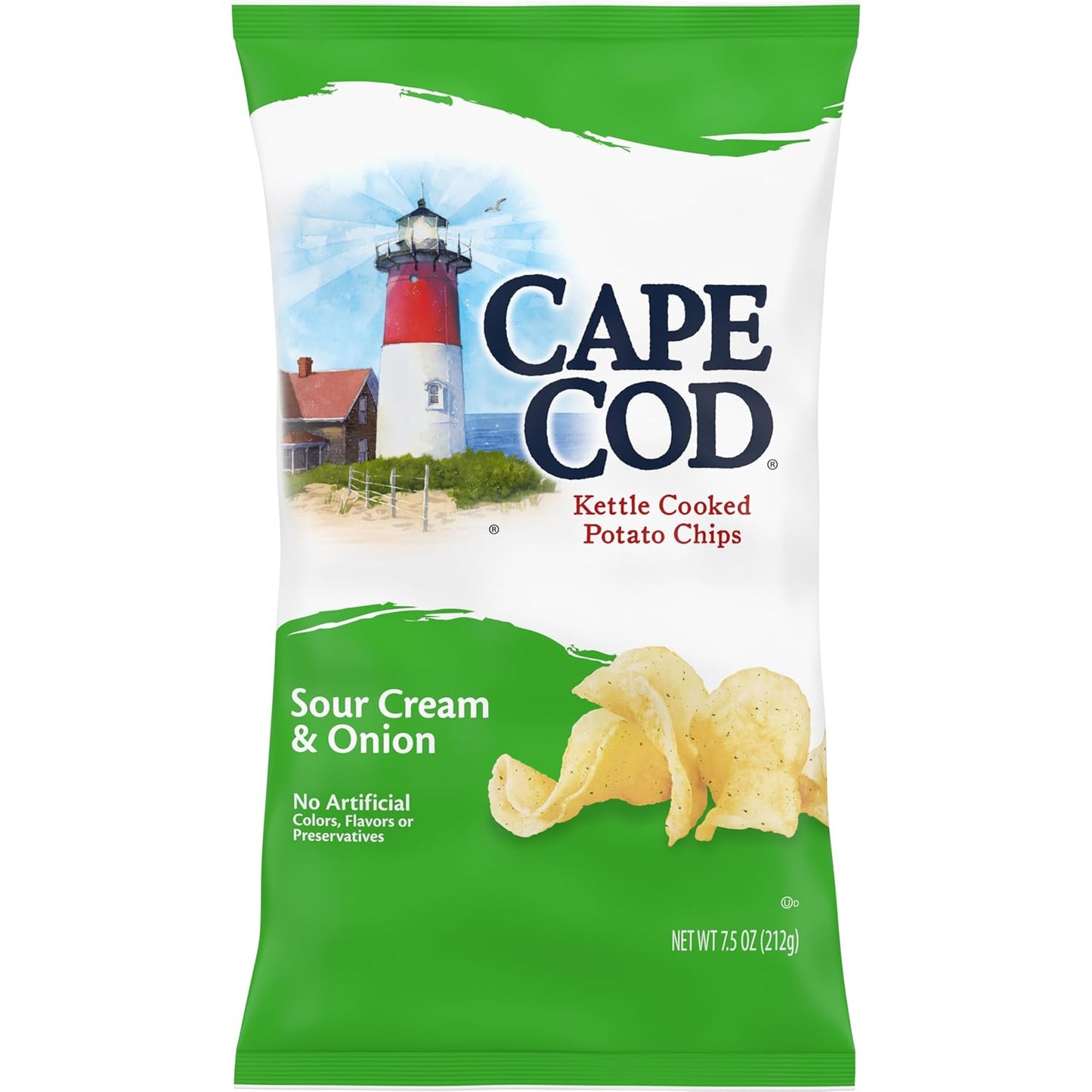Cape Cod Sea Salt & Vinegar Chips, 7.5 Oz Bag - Big Mart USA