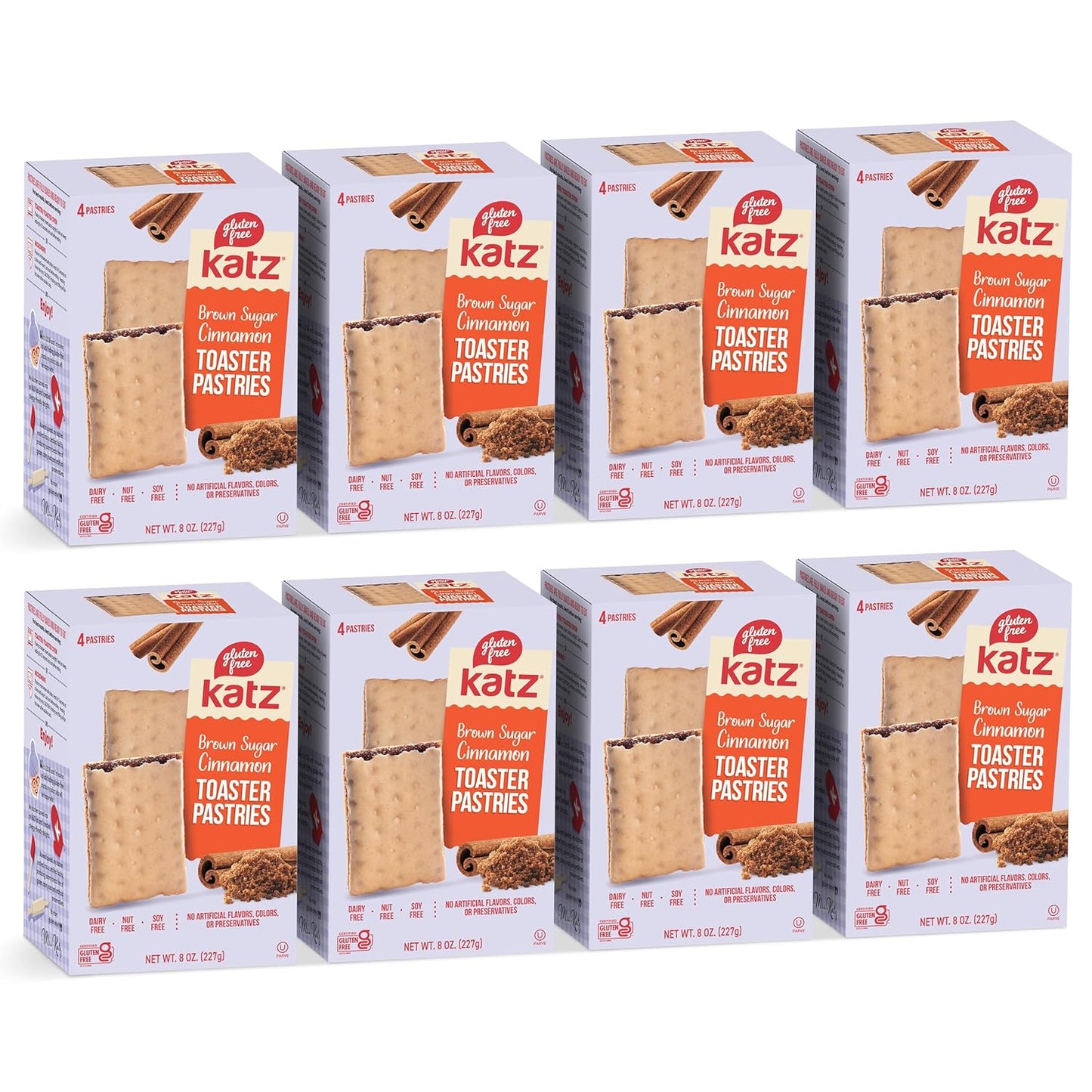 Katz Gluten Free Snacks Variety Pack. Toaster Pastries. Easy Breakfast Food or Anytime Healthy, Gluten and Dairy Free, Nut Free, Peanut Free, Soy Free. Snacks - Adults Kosher Snacks. 8 OZ (Pack of 2) - Big Mart USA