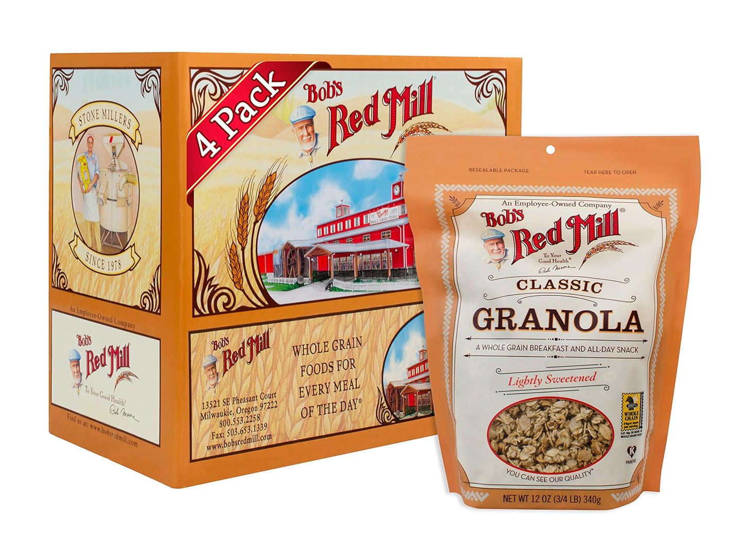 Bob'S Red Mill Natural Whole Grain Granola, 12-Ounce