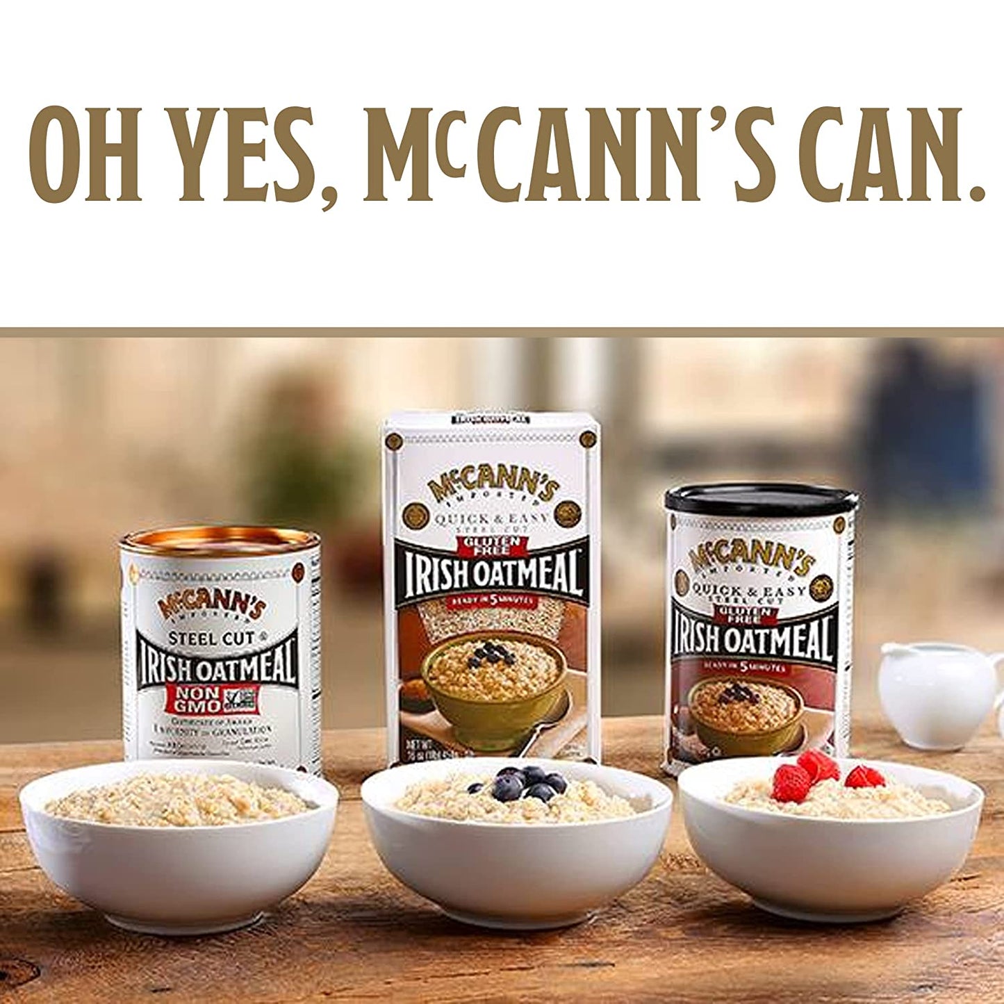 Mccann'S Irish Oatmeal Instant Oatmeal Cup, Original, 1.4 Ounce (Pack of 12)