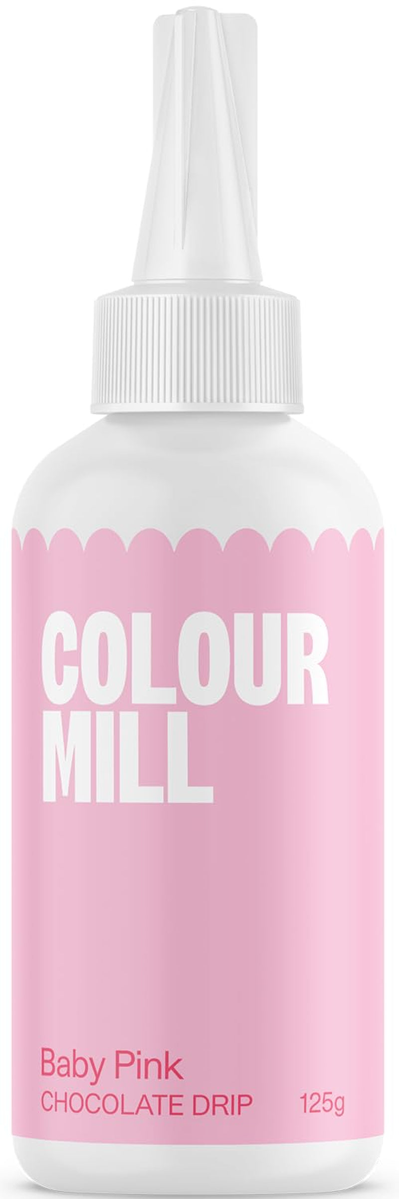Colour Mill Chocolate Drip Easy-Melt Drizzle for Desserts, 125 Grams Red