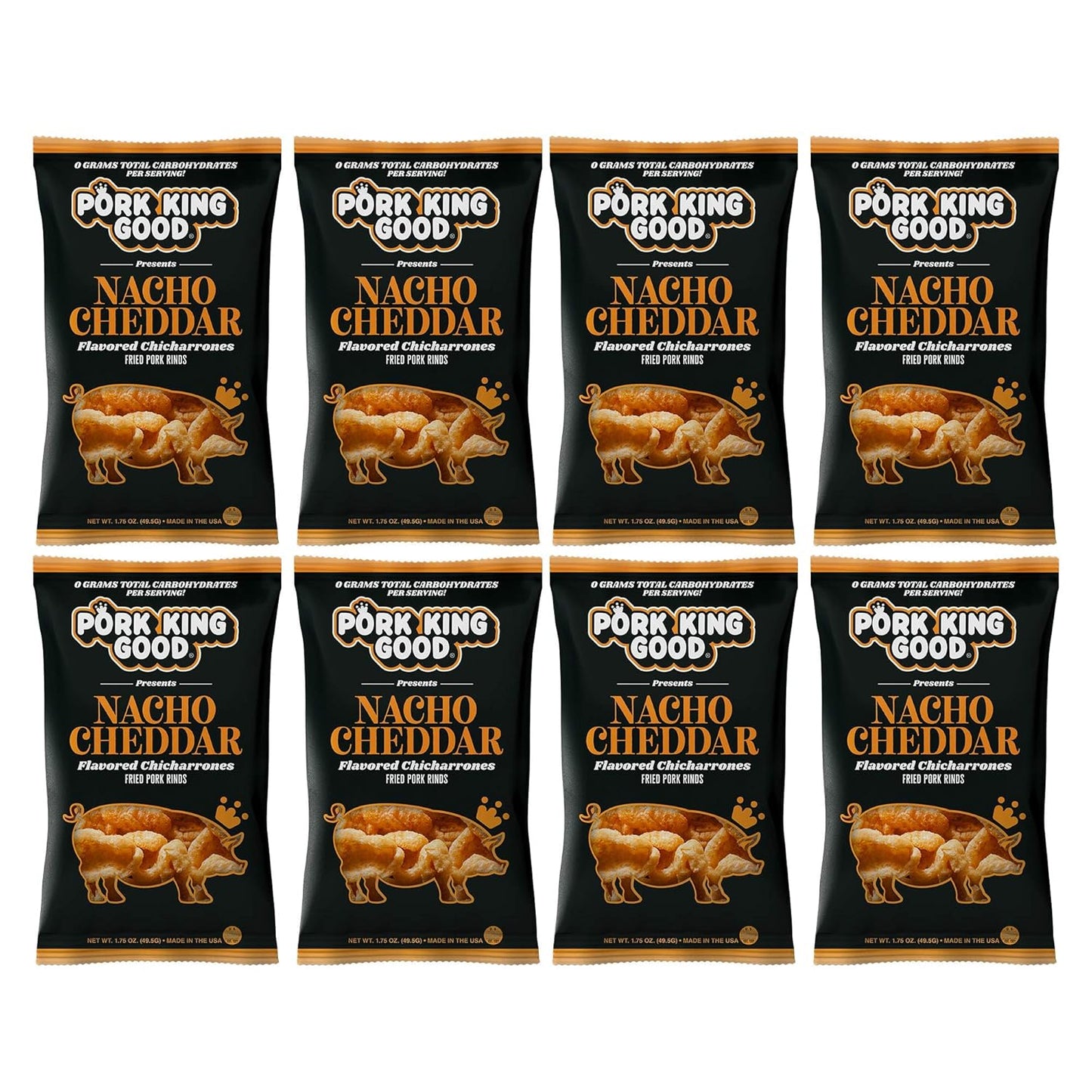 Pork King Good Pork Rinds Variety 6 Pack (Chicharrones) Keto Snacks