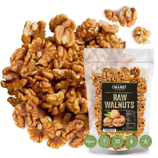 Premium Raw Walnut Halves & Pieces 48Oz (3 Lb) - 100% Natural, No-Ppo, Non-Gmo, Batch-Tested Gluten & Peanut Free, Kosher, Small Batch Quality - Big Mart USA