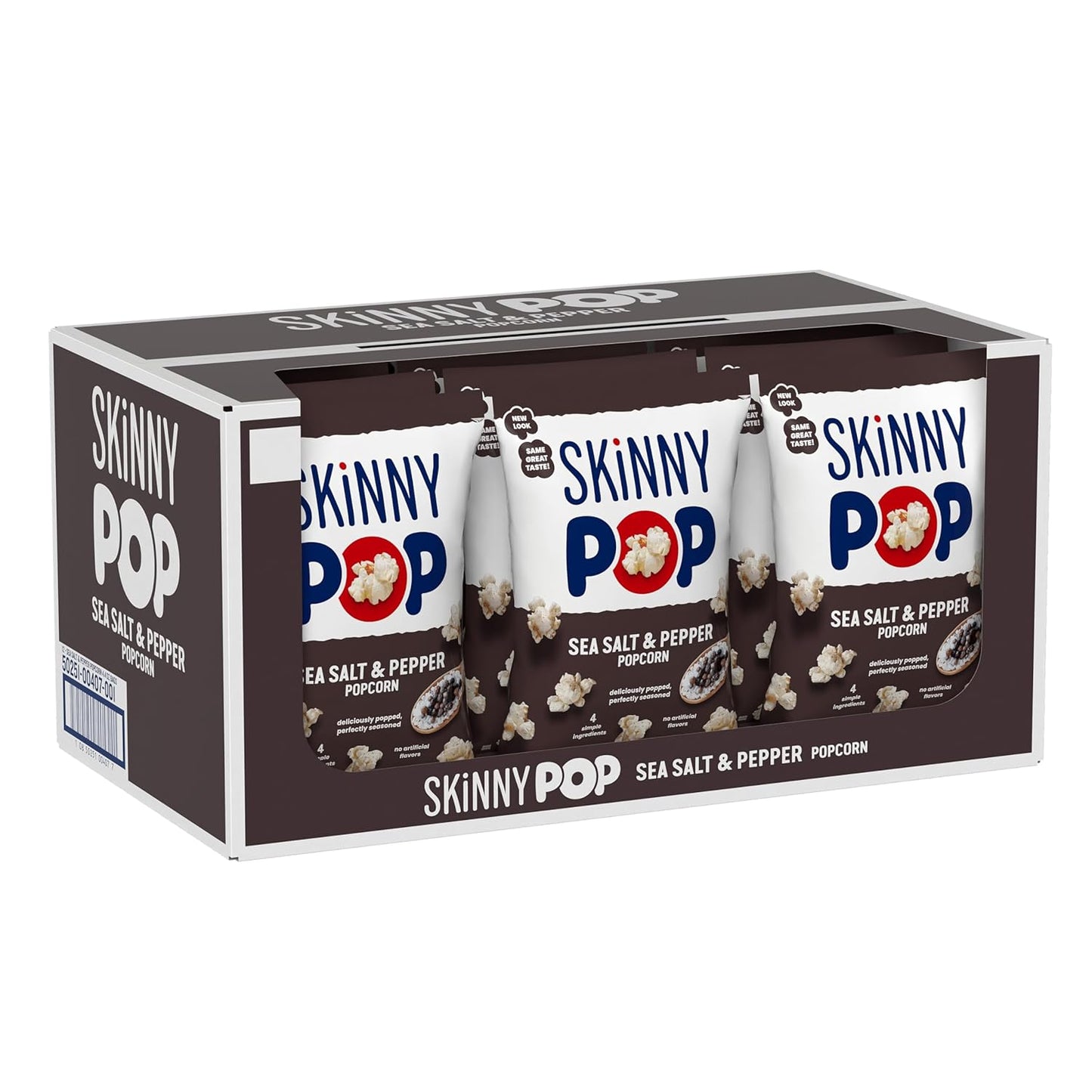 Skinnypop Popcorn, Original, Whole Grain, Dairy-Free Snack, 8Oz Family Size Bags (6Ct) - Big Mart USA