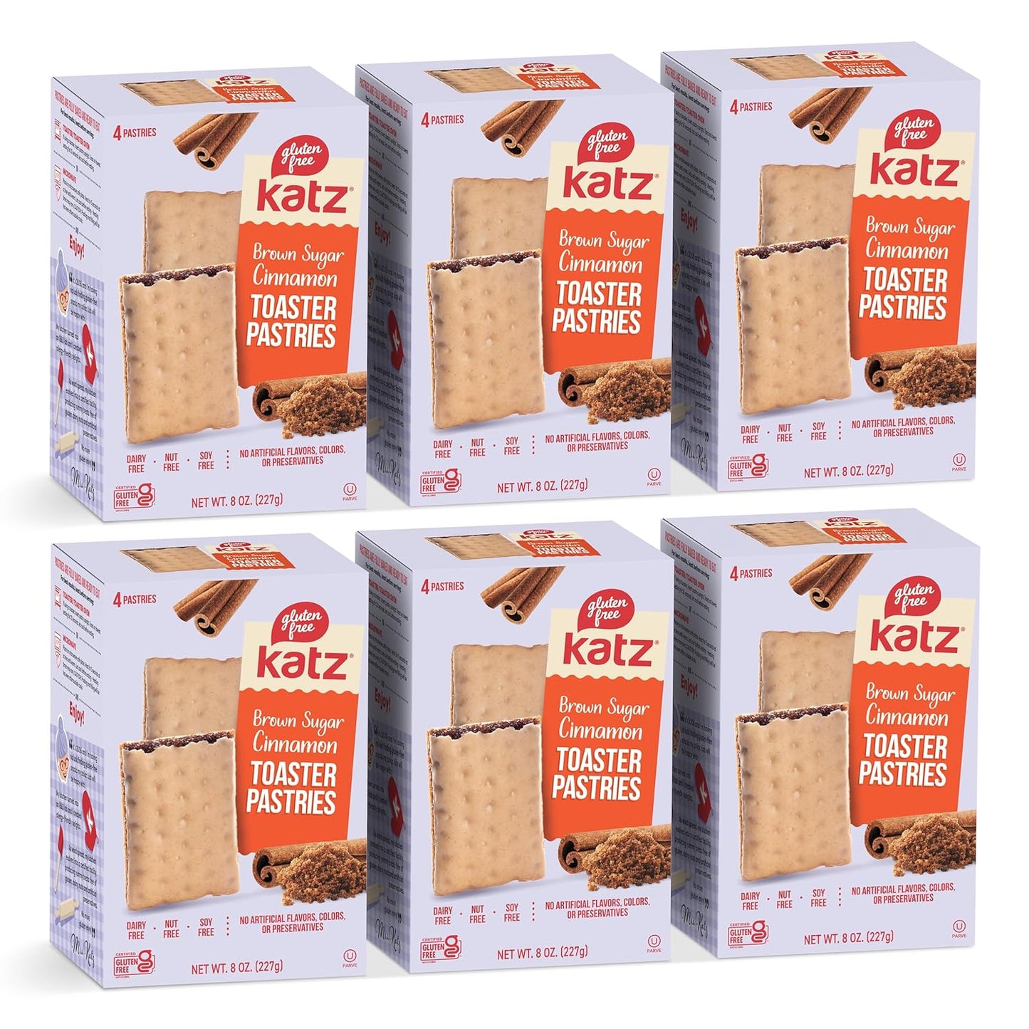 Katz Gluten Free Snacks Variety Pack. Toaster Pastries. Easy Breakfast Food or Anytime Healthy, Gluten and Dairy Free, Nut Free, Peanut Free, Soy Free. Snacks - Adults Kosher Snacks. 8 OZ (Pack of 2) - Big Mart USA