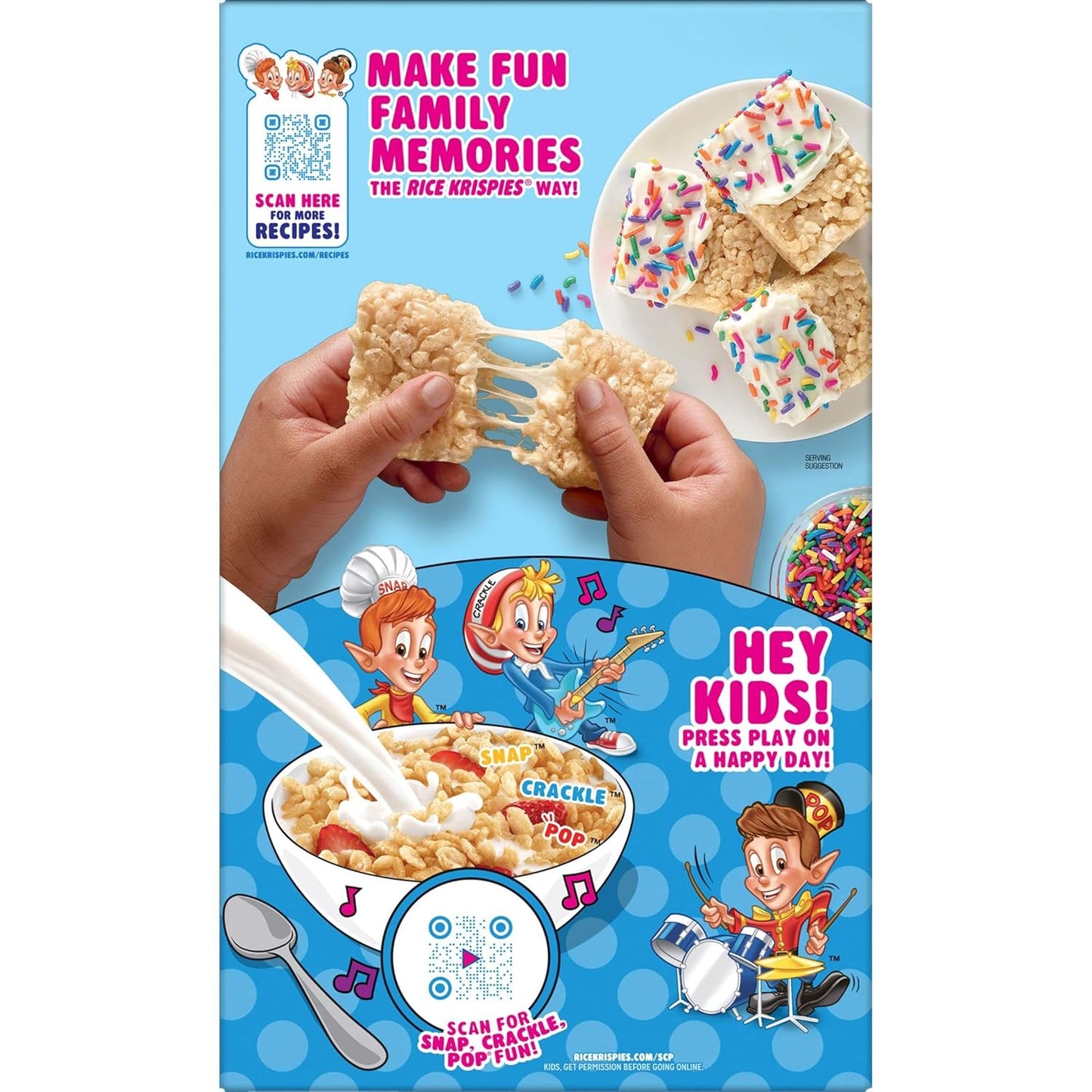 Kellogg's Frosted Krispies Breakfast Cereal, Family Size, Original (8 Boxes) - Ideal for Kids Snacks and Baking Marshmallow Treats - Big Mart USA