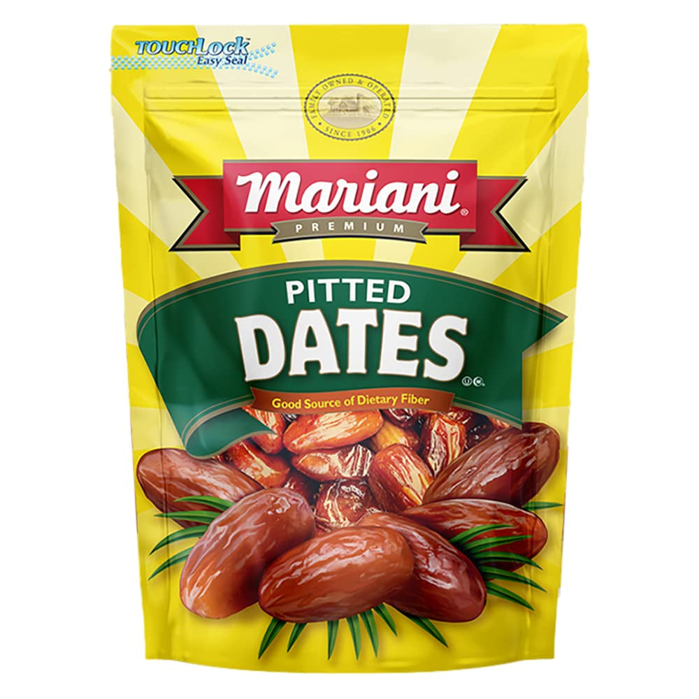 Mariani Dried Pitted Dates, 30Oz Bag - Dried Dates Pitted No Sugar Added, Gluten Free, No Dairy, Vegan, and Full of Fiber for Snacking, Cooking and Baking - Big Mart USA