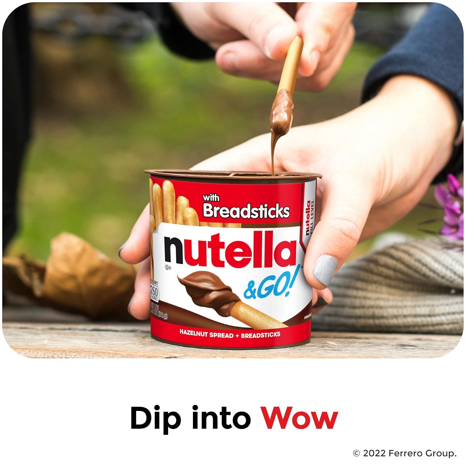 Nutella & GO! Bulk 12 Pack, Hazelnut and Cocoa Spread with Breadsticks, Stocking Stuffers, Snack Cups, 1.8 Oz Each - Big Mart USA