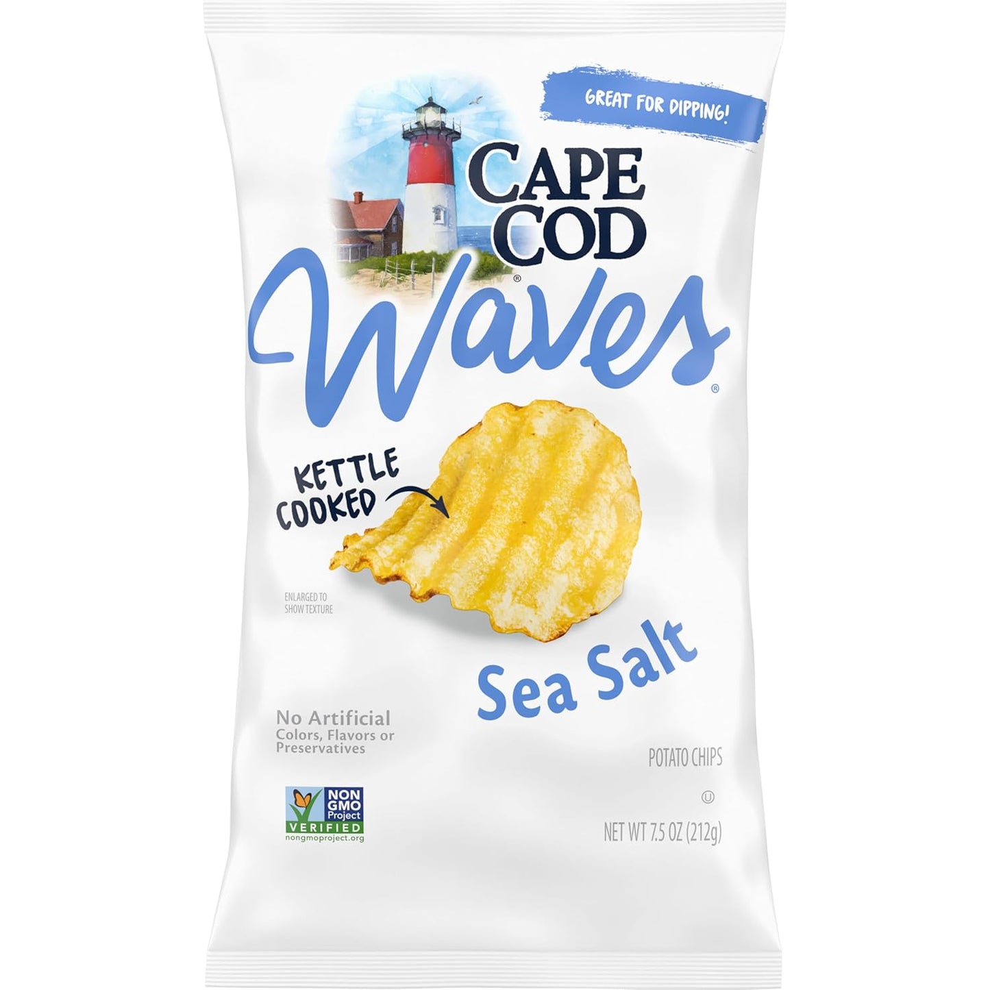 Cape Cod Sea Salt & Vinegar Chips, 7.5 Oz Bag - Big Mart USA