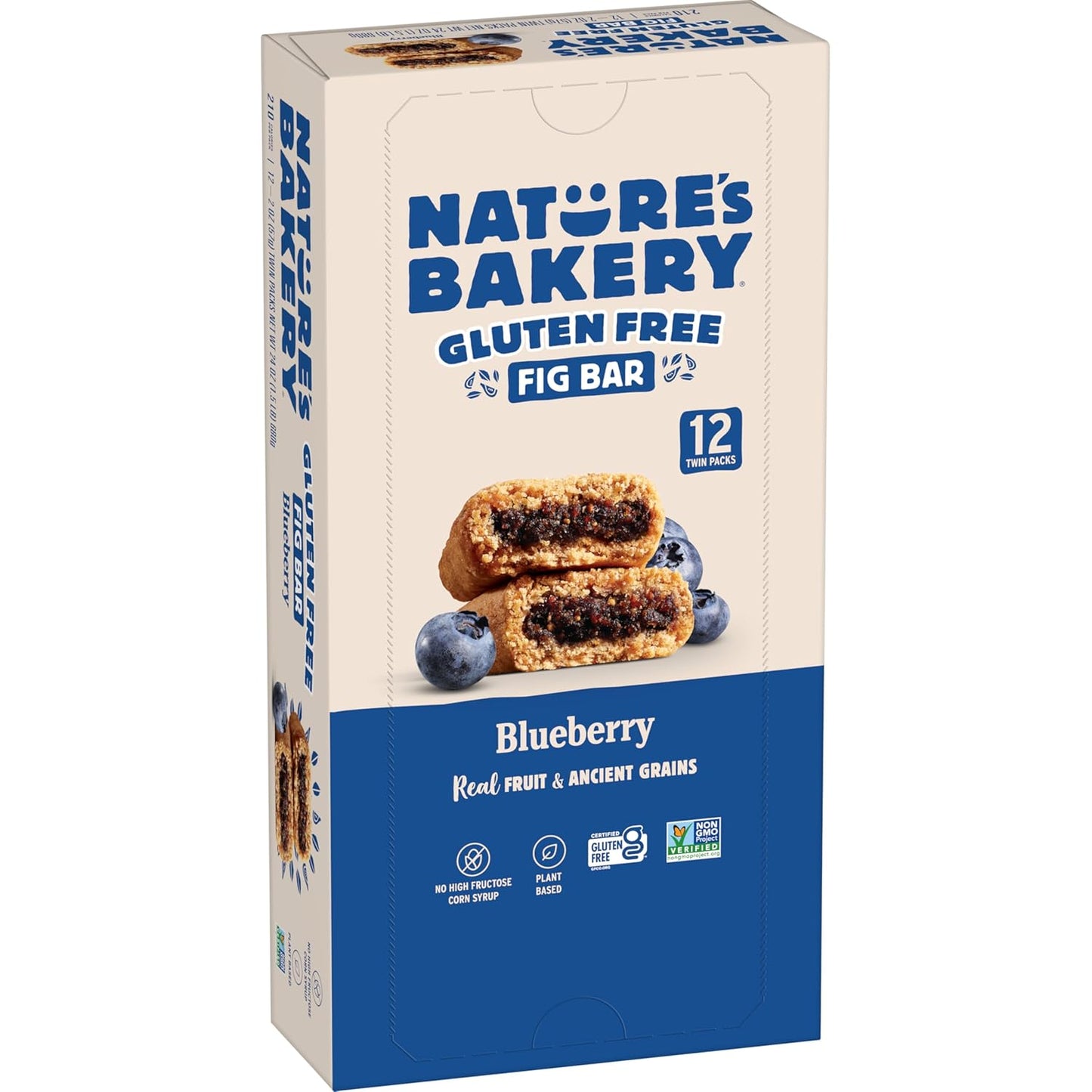 Nature’S Bakery Gluten Free Fig Bars, Raspberry, Real Fruit, Vegan, Non-Gmo, Snack Bar, 6 Boxes with 6 Twin Packs (36 Twin Packs) - Big Mart USA