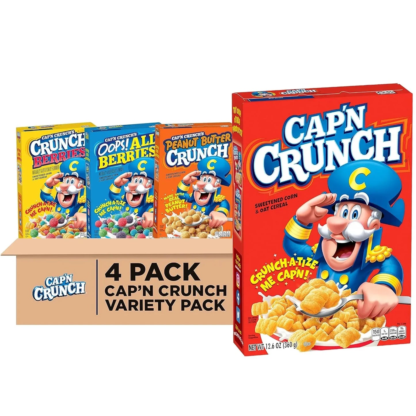 Cap'n Crunch Original Cereal, 22.1 oz Box - Big Mart USA