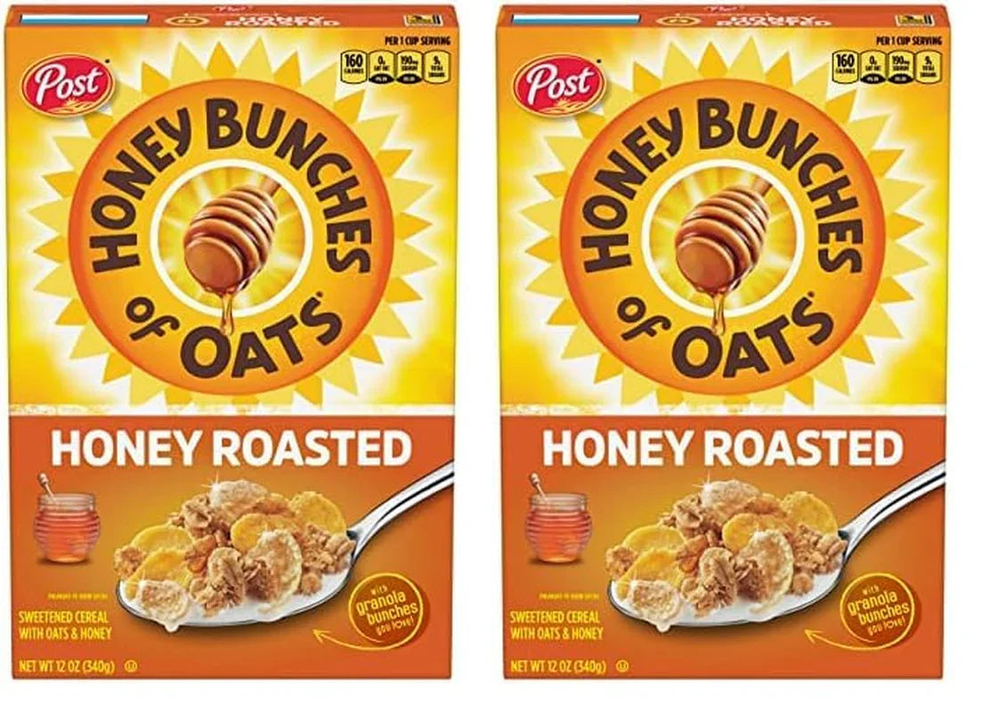 Honey Bunches of Oats Crunchy Honey Roasted Cereal - 18 Ounce Box of Deliciously Nutritious Breakfast - Big Mart USA